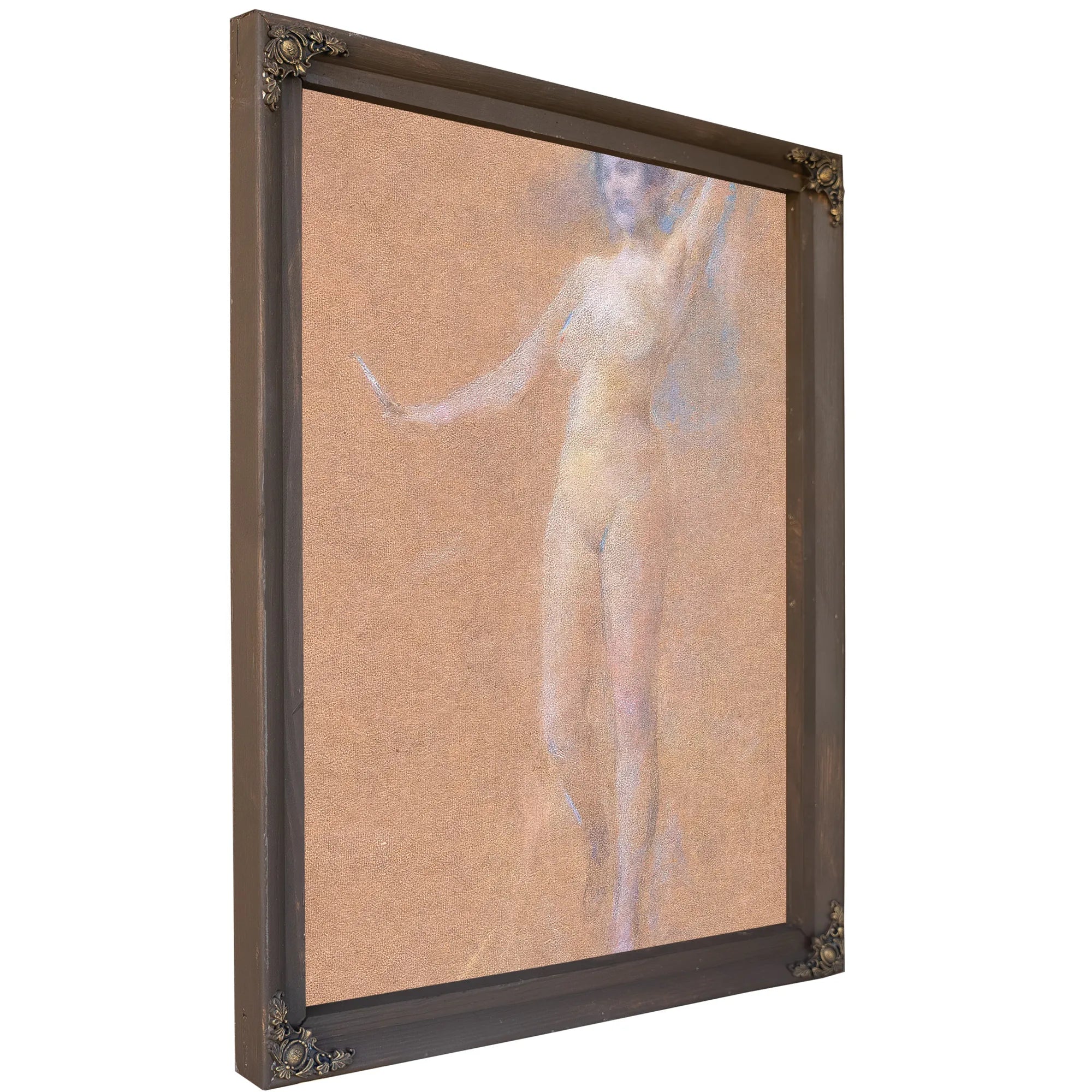 Standing Nude Figure Of A Girl By Thomas Wilmer Dewing Fine Art Print