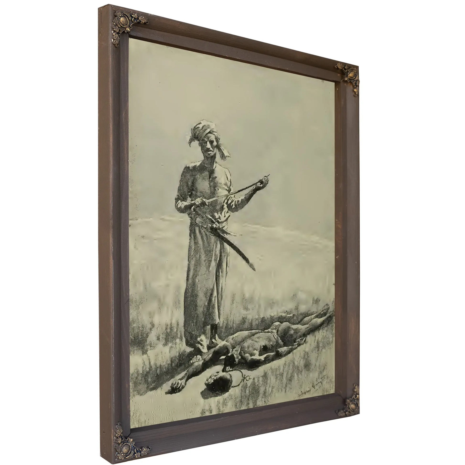 In The Rear Of A Caravan  by Frederic Remington
