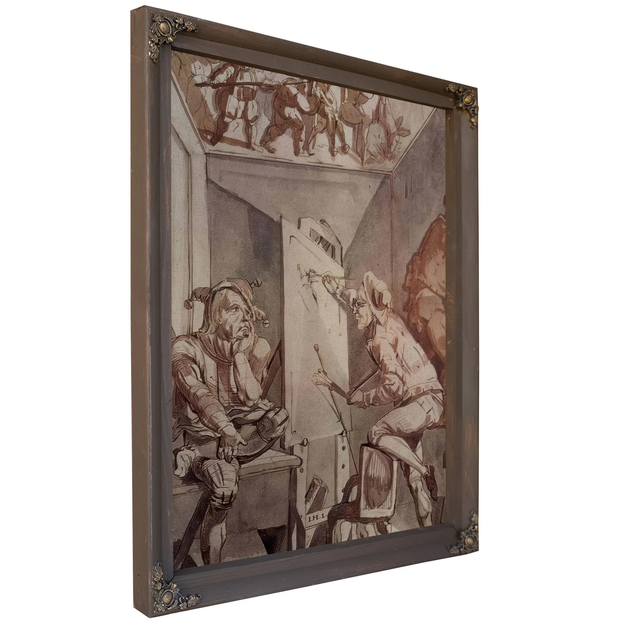 Ein Maler Mit Brille Zeichnet Einen Narren By Henry Fuseli Fine Art Print