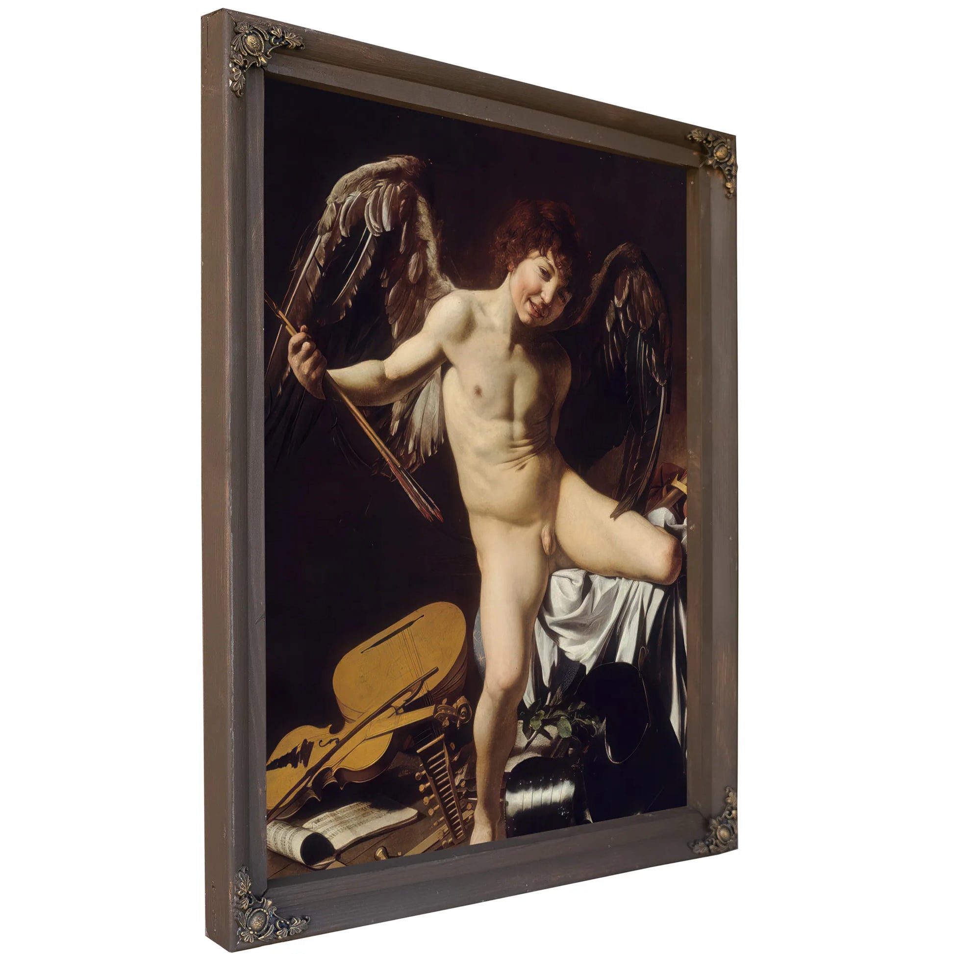 Cupid As Victor 1601 By Caravaggio Fine Art Print