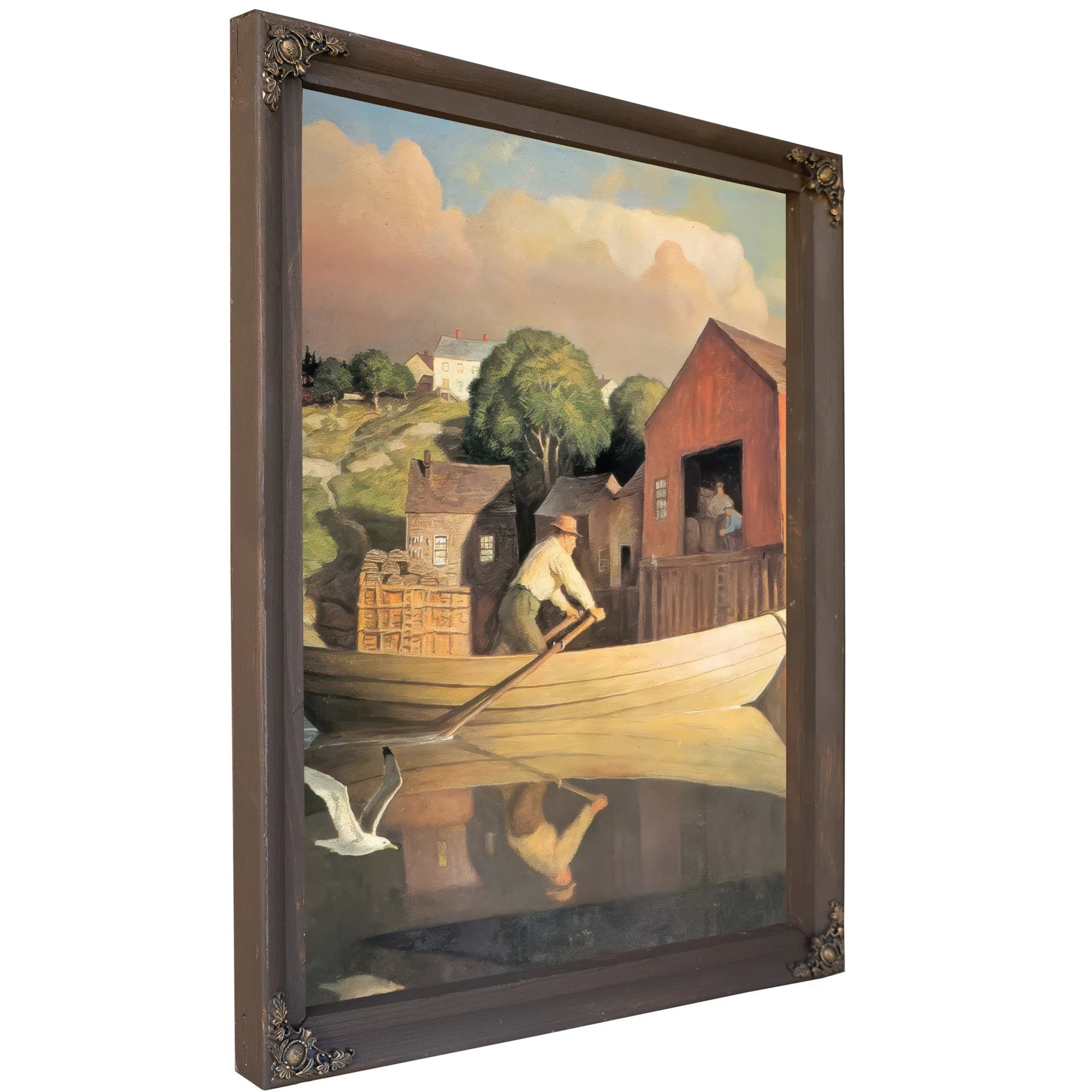 The Doryman (Evening) By NC Wyeth Fine Art Print
