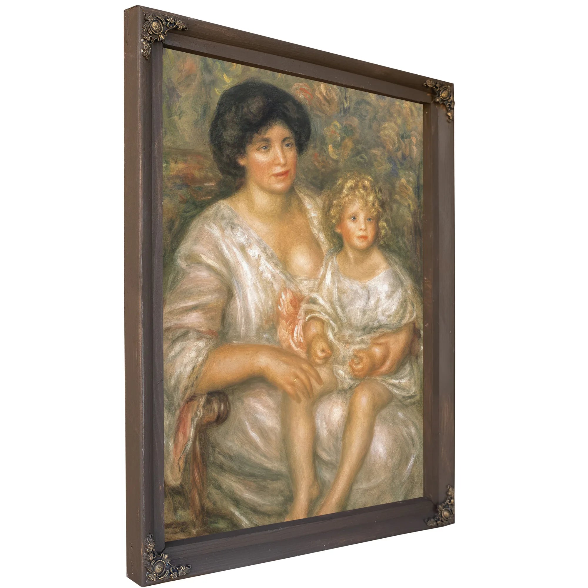 Mother And Child (Madame Thurneyssen And Her Daughter) By Pierre Auguste Renoir Fine Art Print