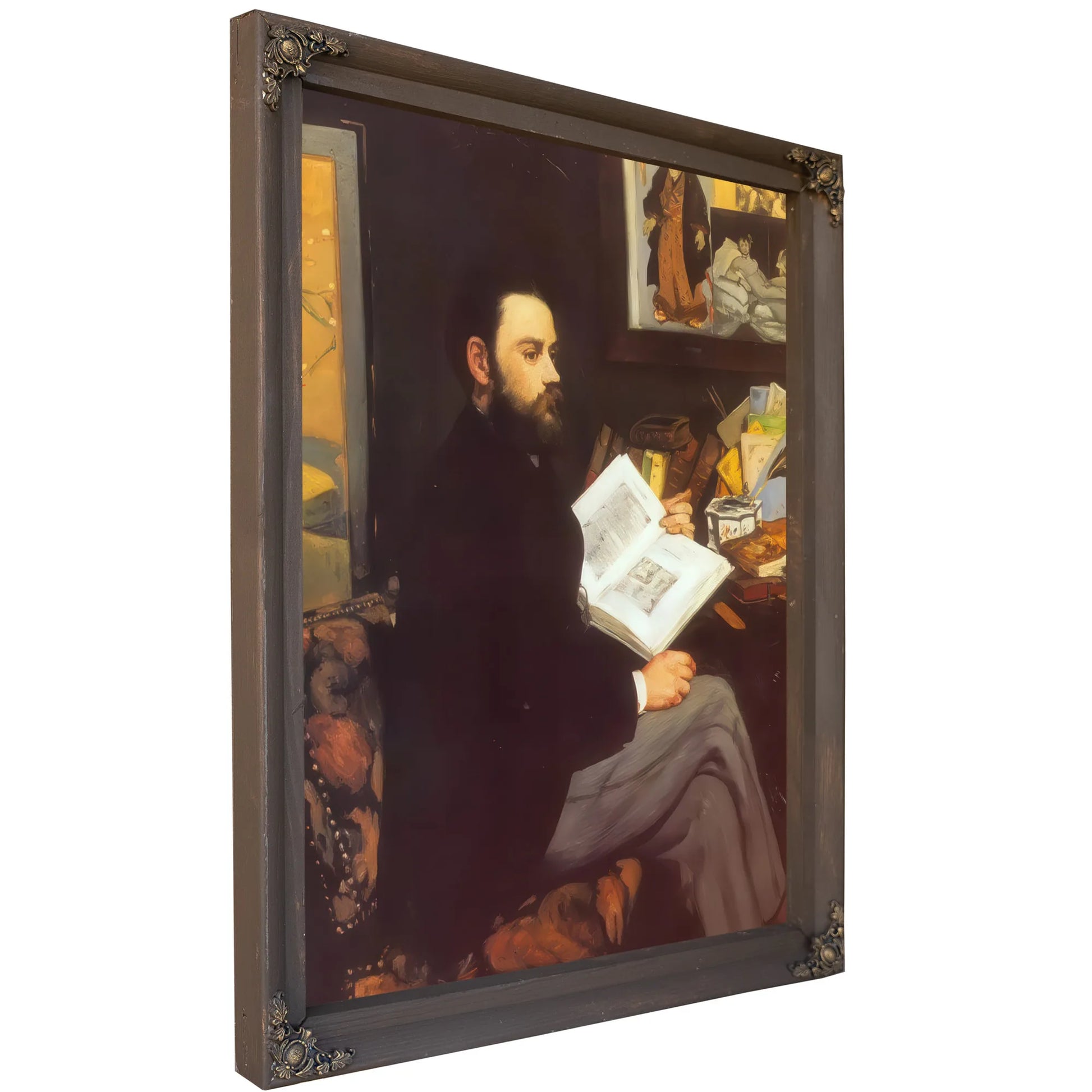Portrait Of Emile Zola By Edouard Manet Fine Art Print