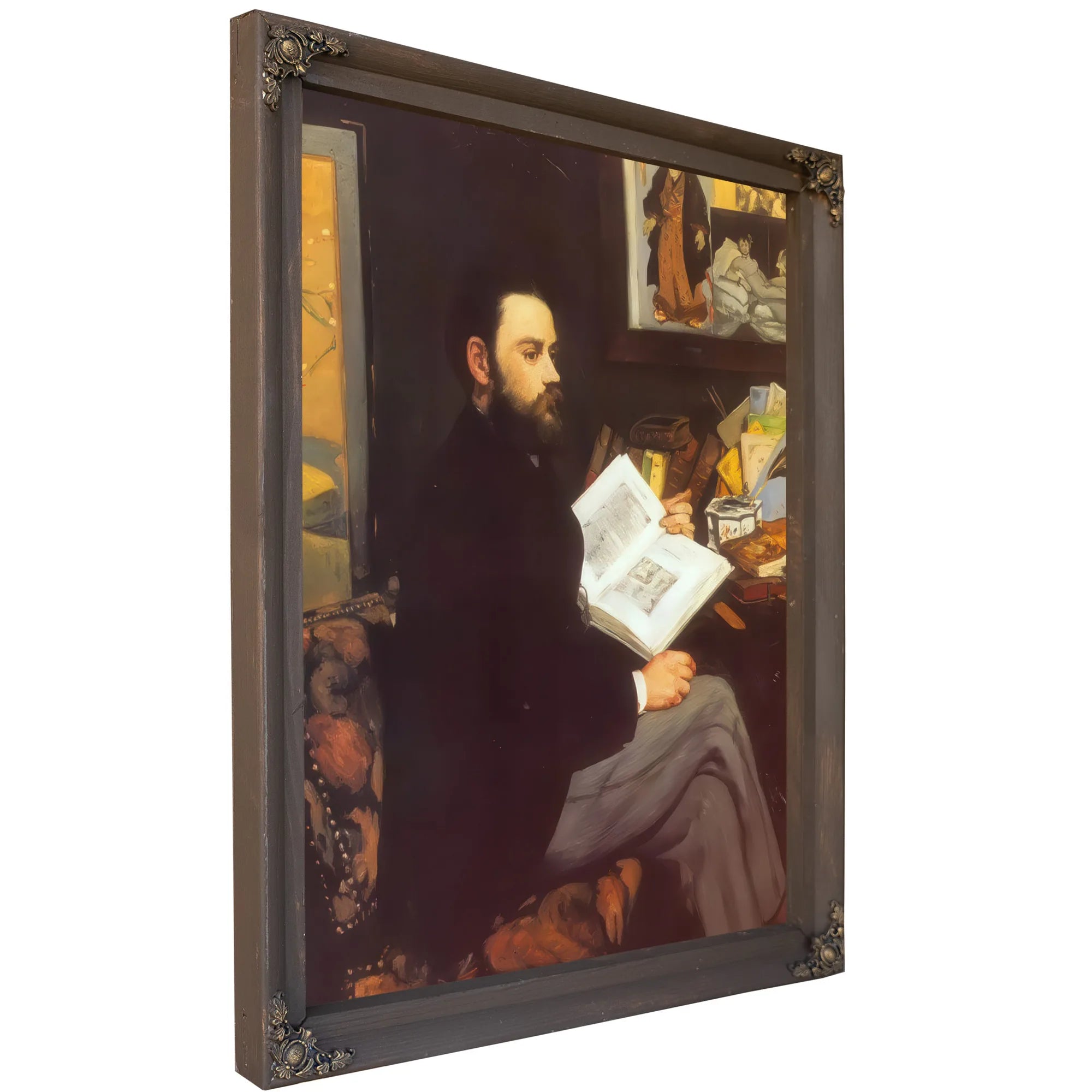 Portrait Of Emile Zola By Edouard Manet Fine Art Print