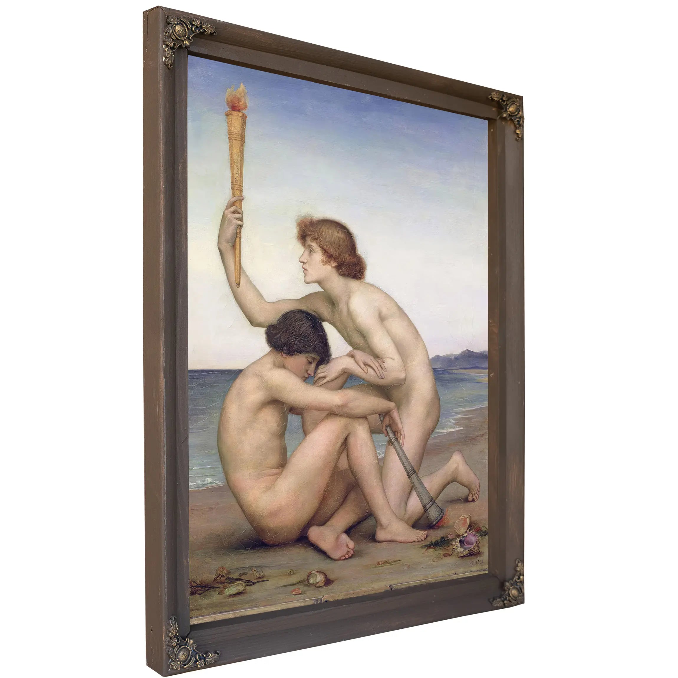Phosphorus And Hesperus (1881)Fxd by Evelyn De Morgan