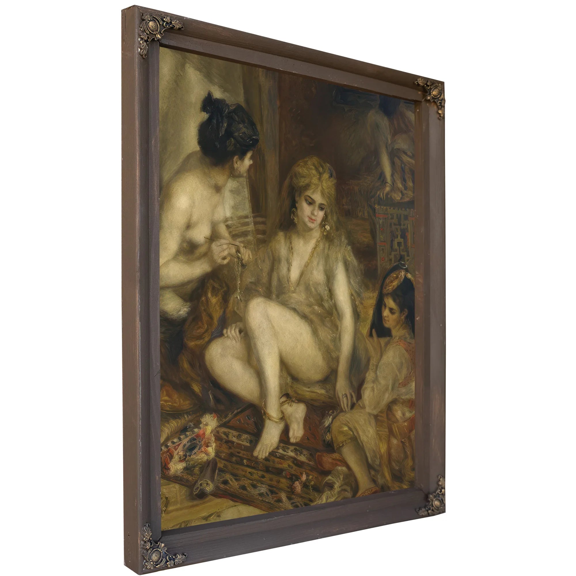 Parisiennes In Algerian Costume Or Harem By Pierre Auguste Renoir Fine Art Print