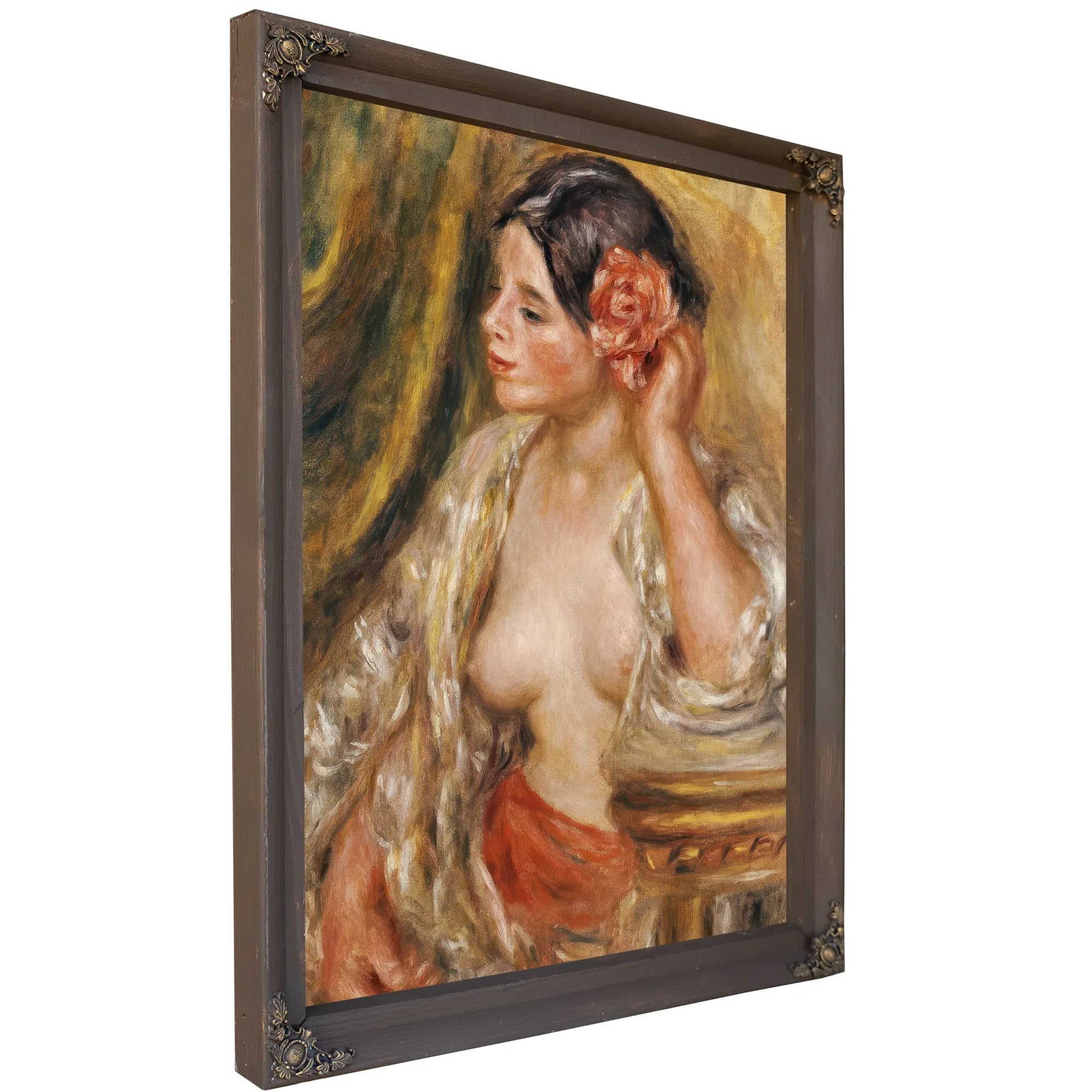 Gabrielle A Sa Coiffure By Pierre Auguste Renoir Fine Art Print