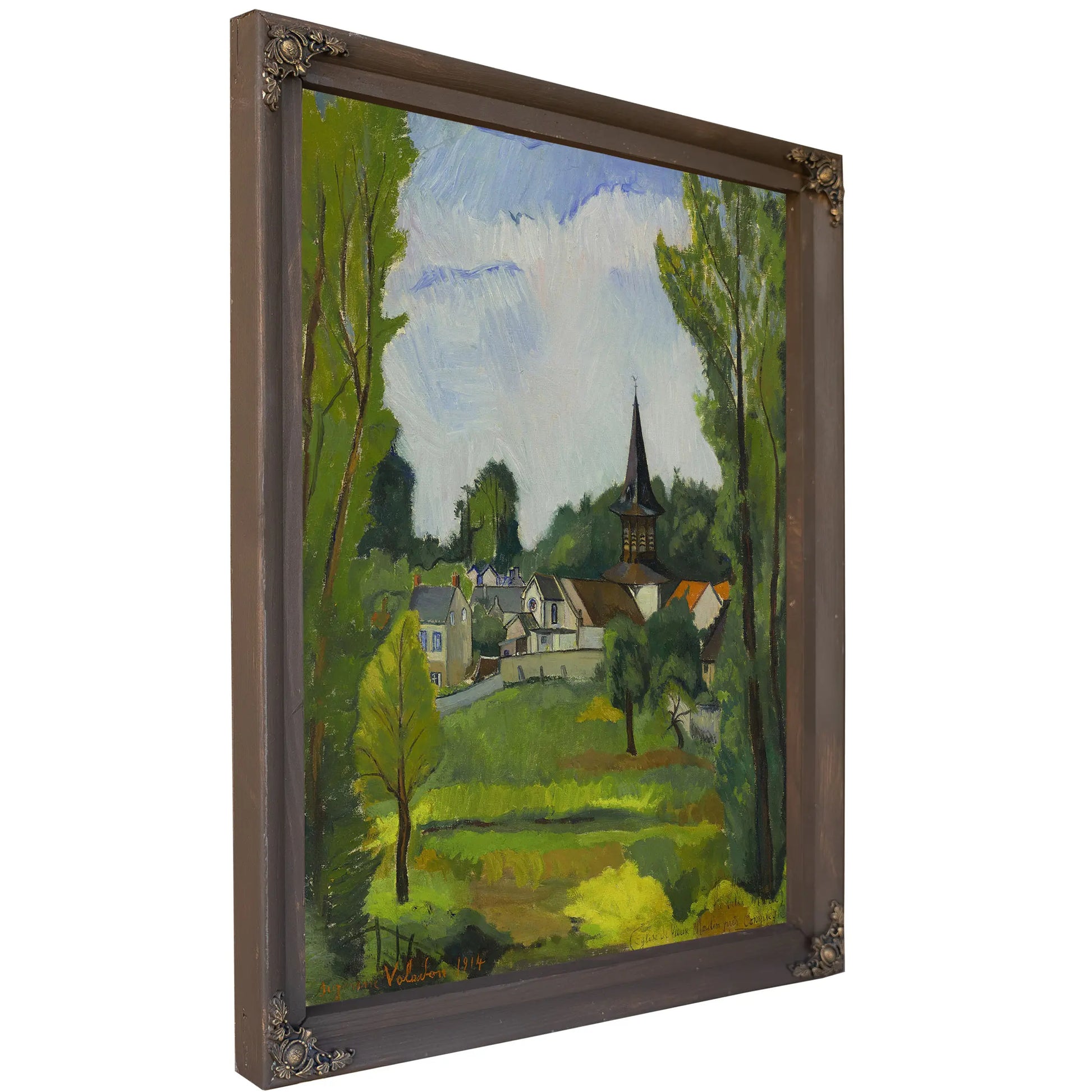 Glise De Vieux Moulin Pres Compiegne 1914 by Suzanne Valadon