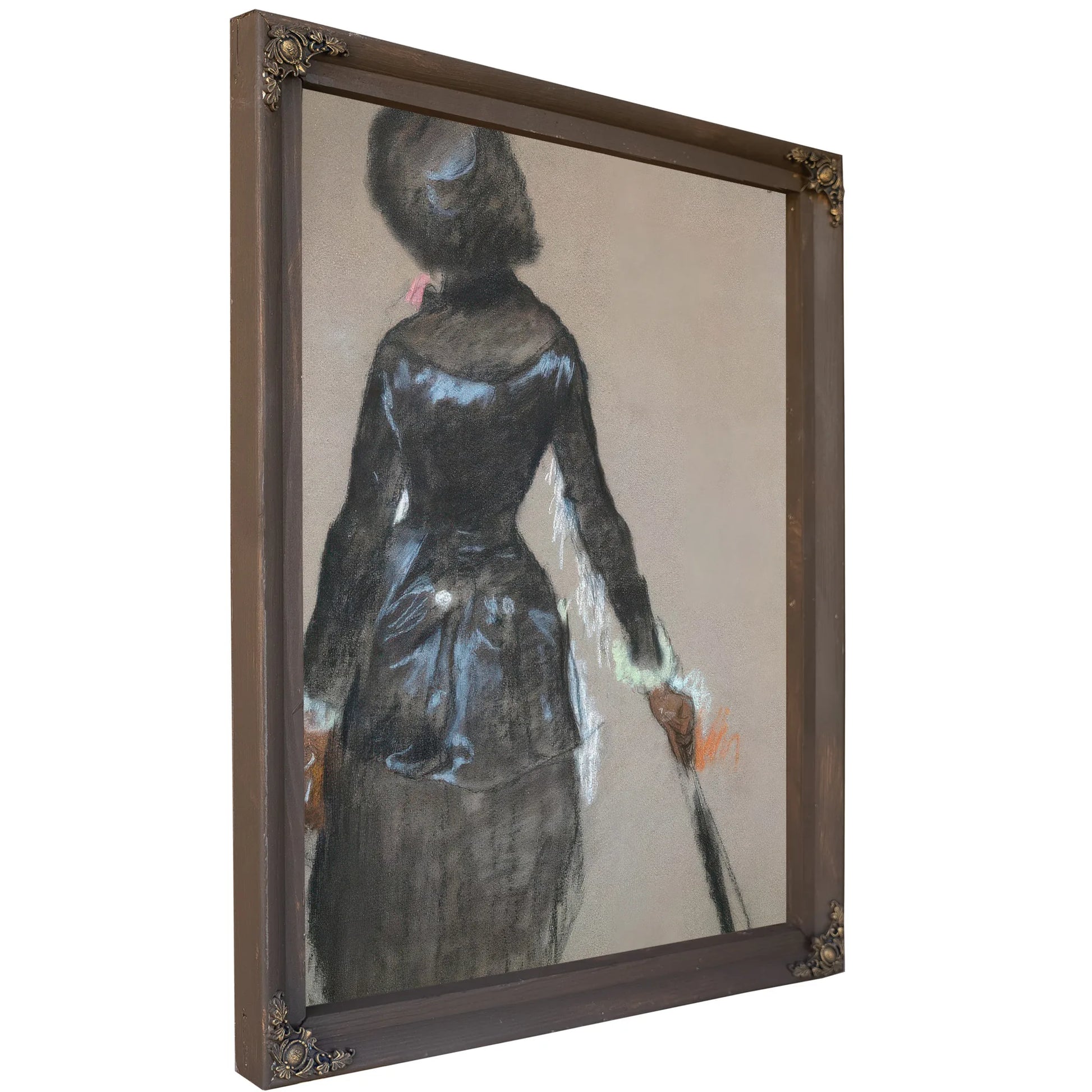 Mary Cassatt At The Louvre By Edgar Degas Fine Art Print