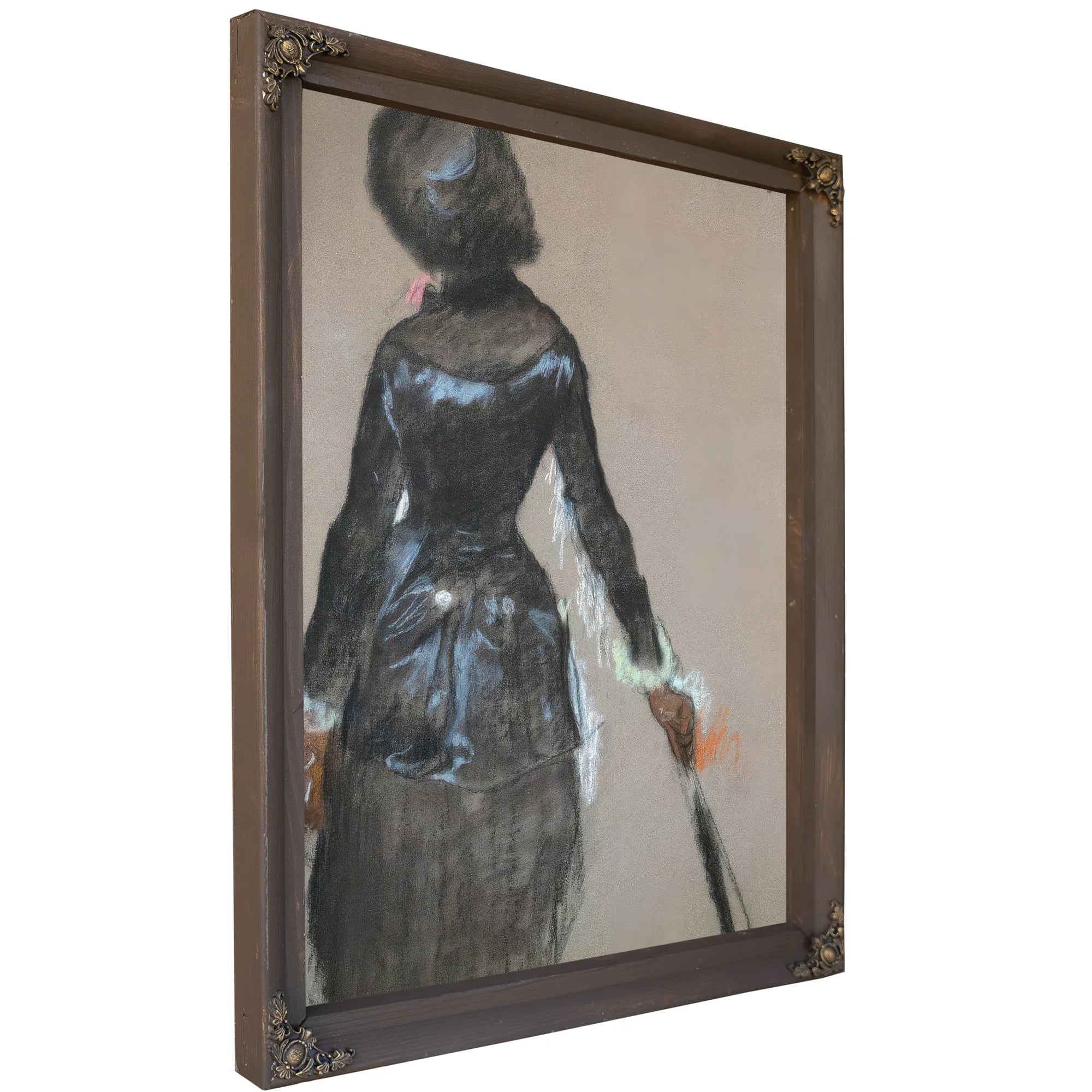 Mary Cassatt At The Louvre By Edgar Degas Fine Art Print