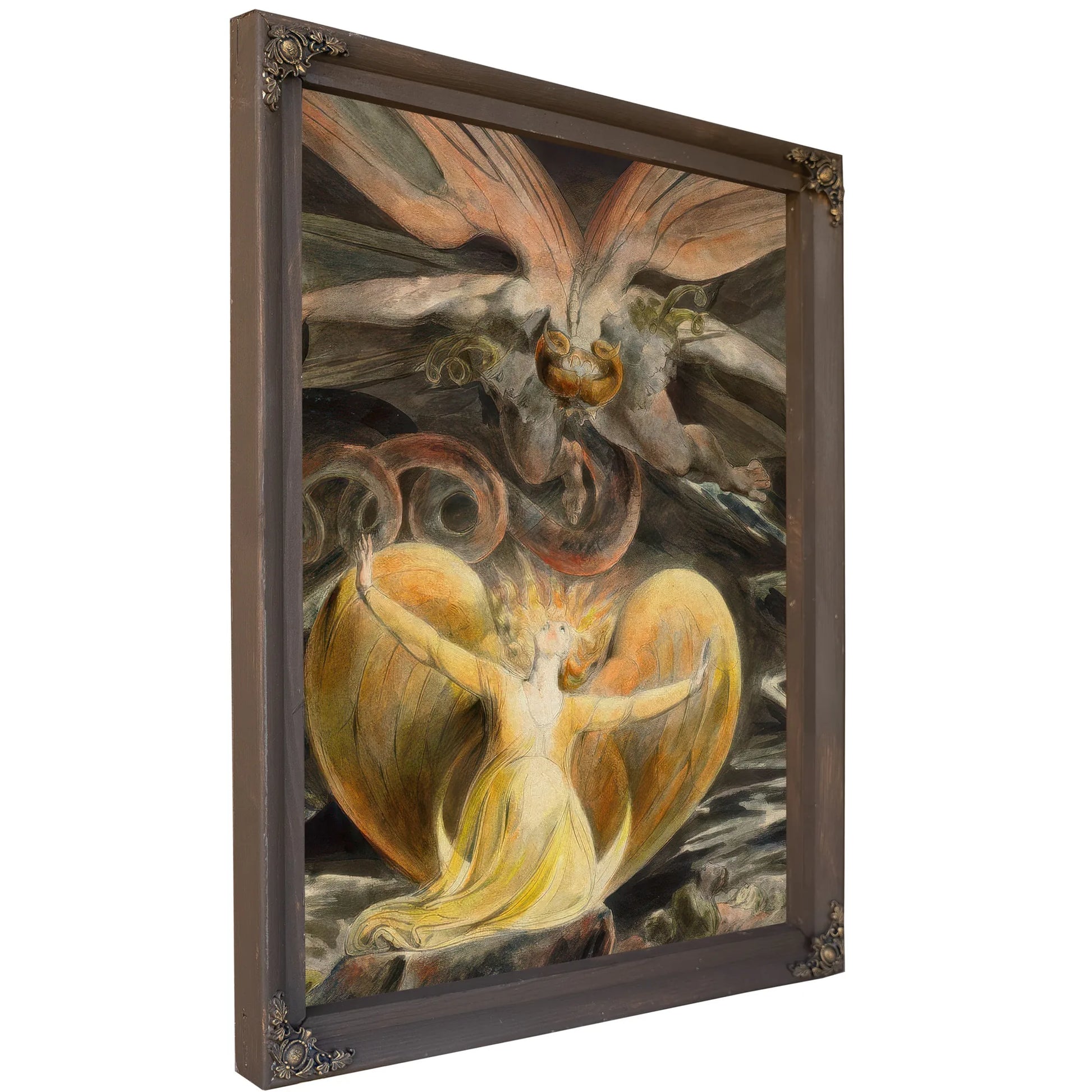 The Great Red Dragon And The Woman Clothed In Sun 1803 43 7 X 34 8 Cm Brooklyn Museum By William Blake Fine Art Print