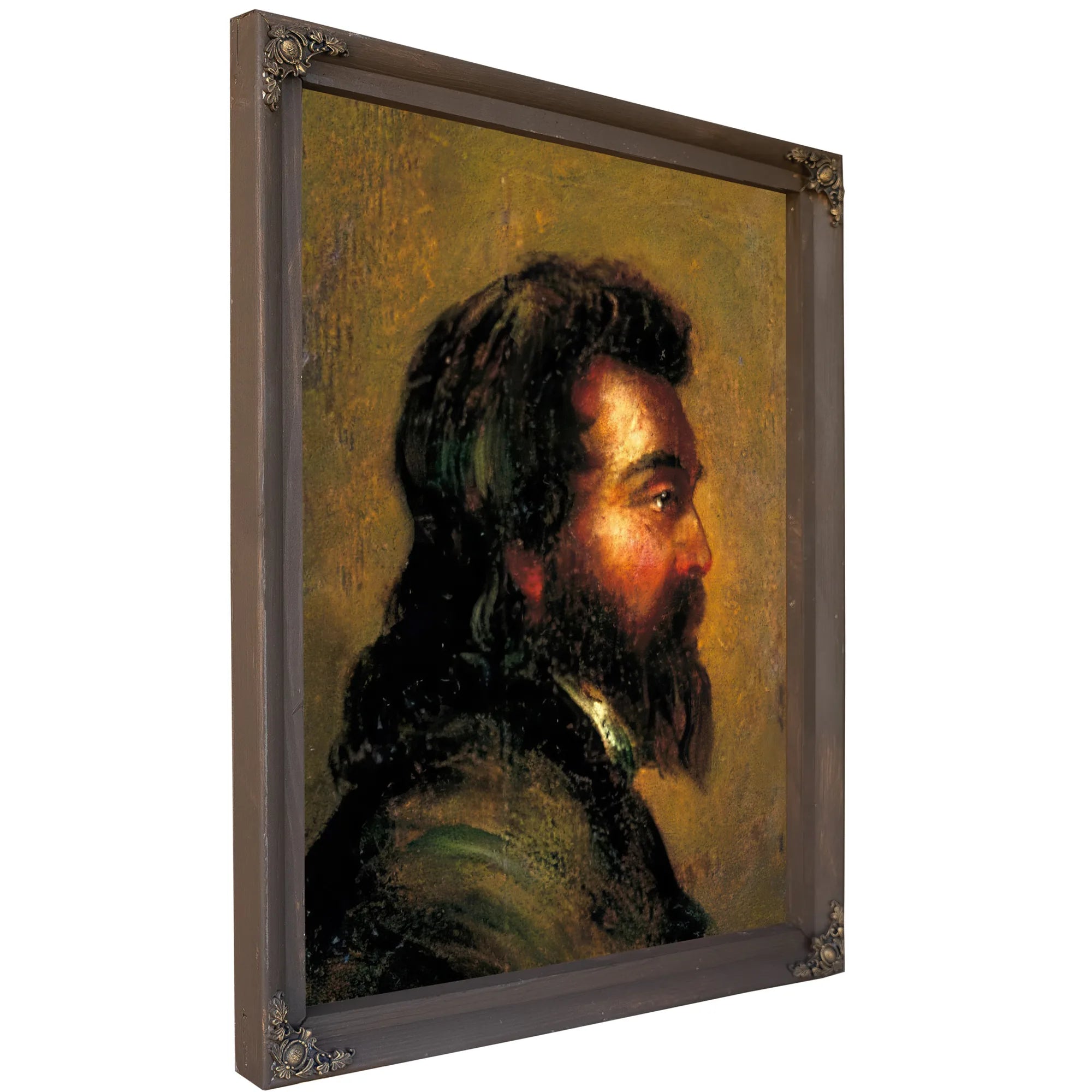Study Of A Man's Head By William Etty Fine Art Print