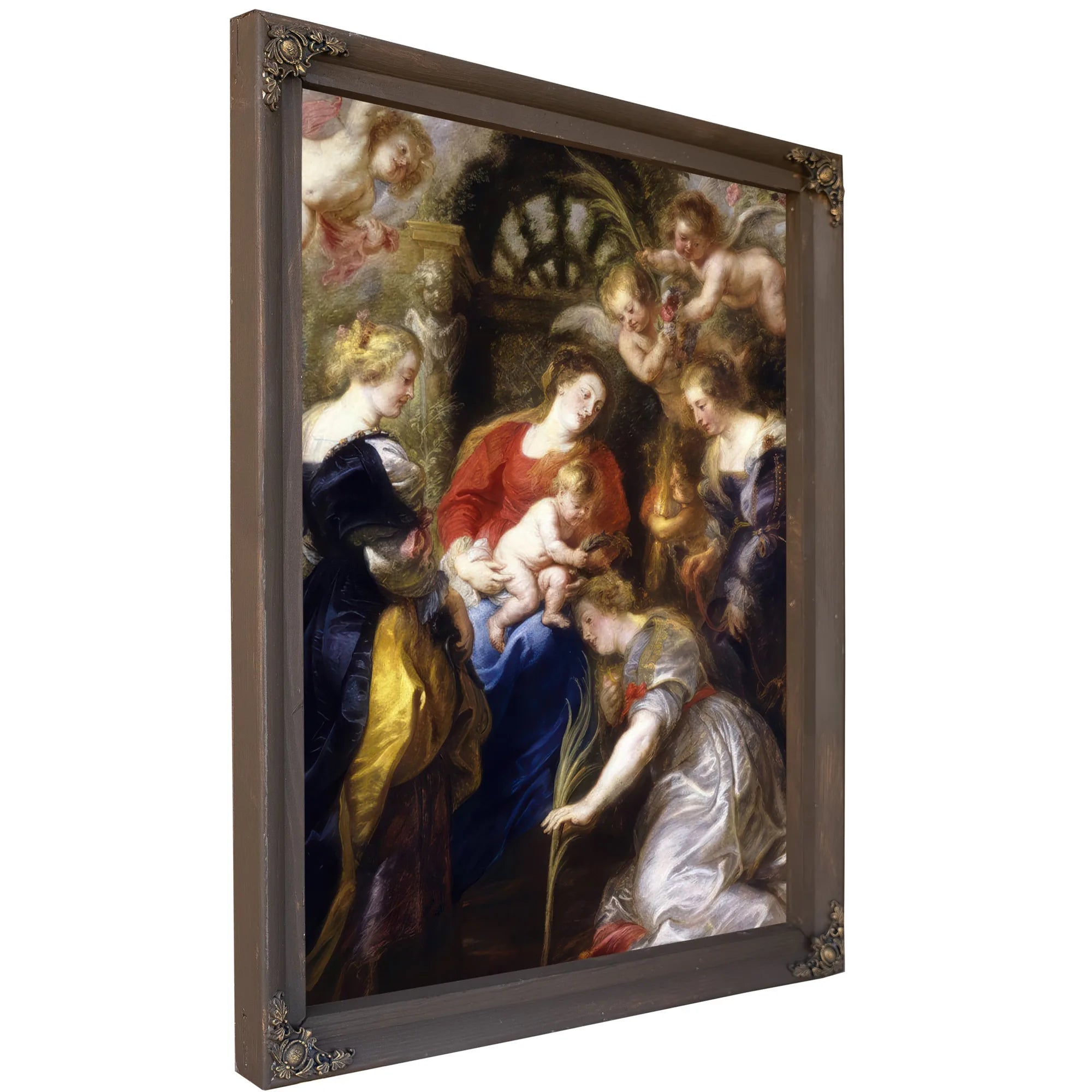 Crowning Of Saint Catherine By Peter Paul Rubens Fine Art Print