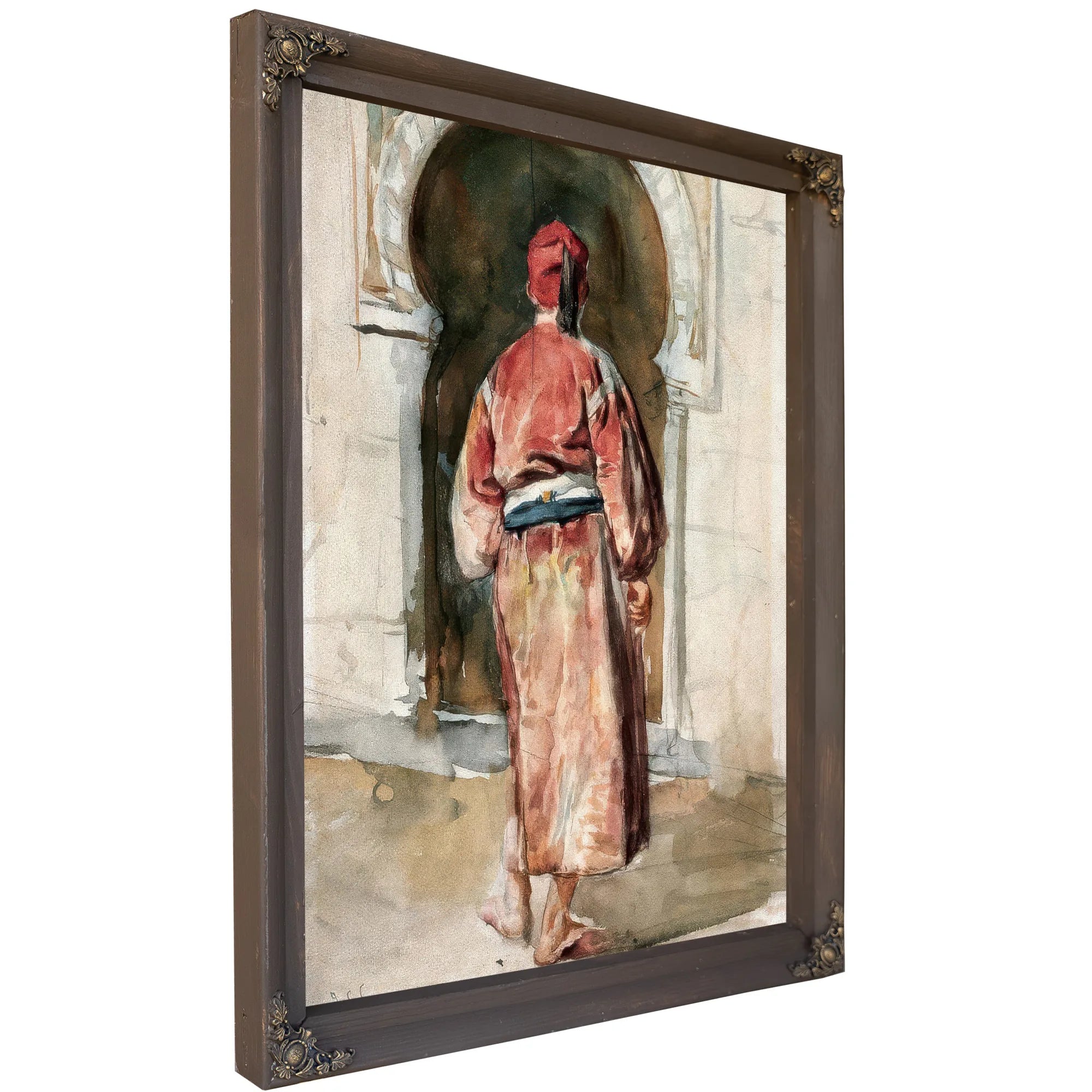 Figure Of A Tunisian Man Seen From Behind By John Singer Sargent Fine Art Print
