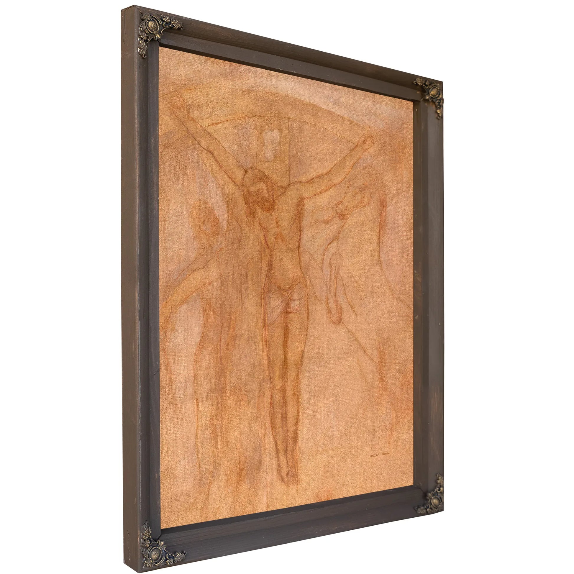 Christ On The Cross By Odilon Redon Fine Art Print