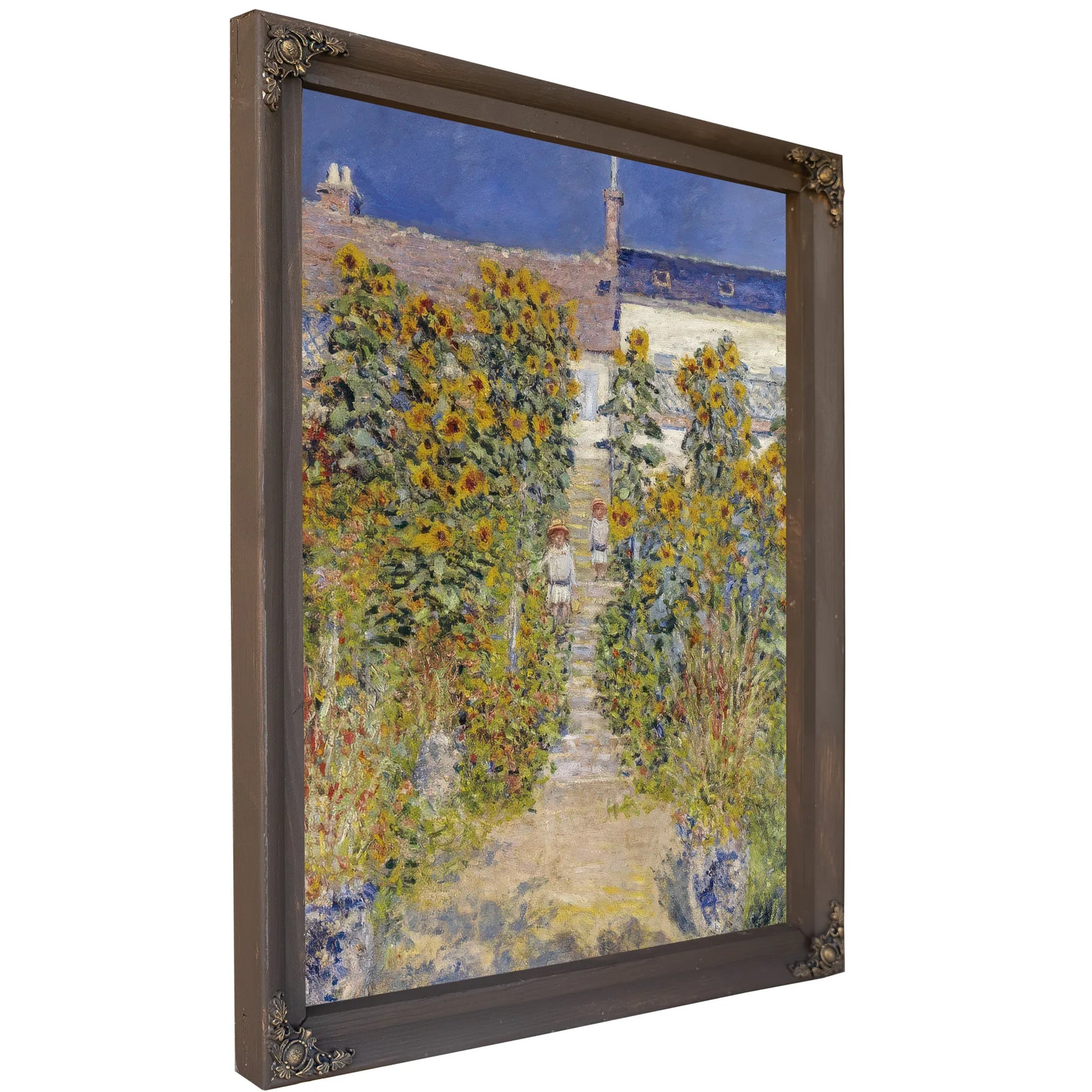 The Artist's Garden At Vetheuil 1 By Claude Monet Fine Art Print