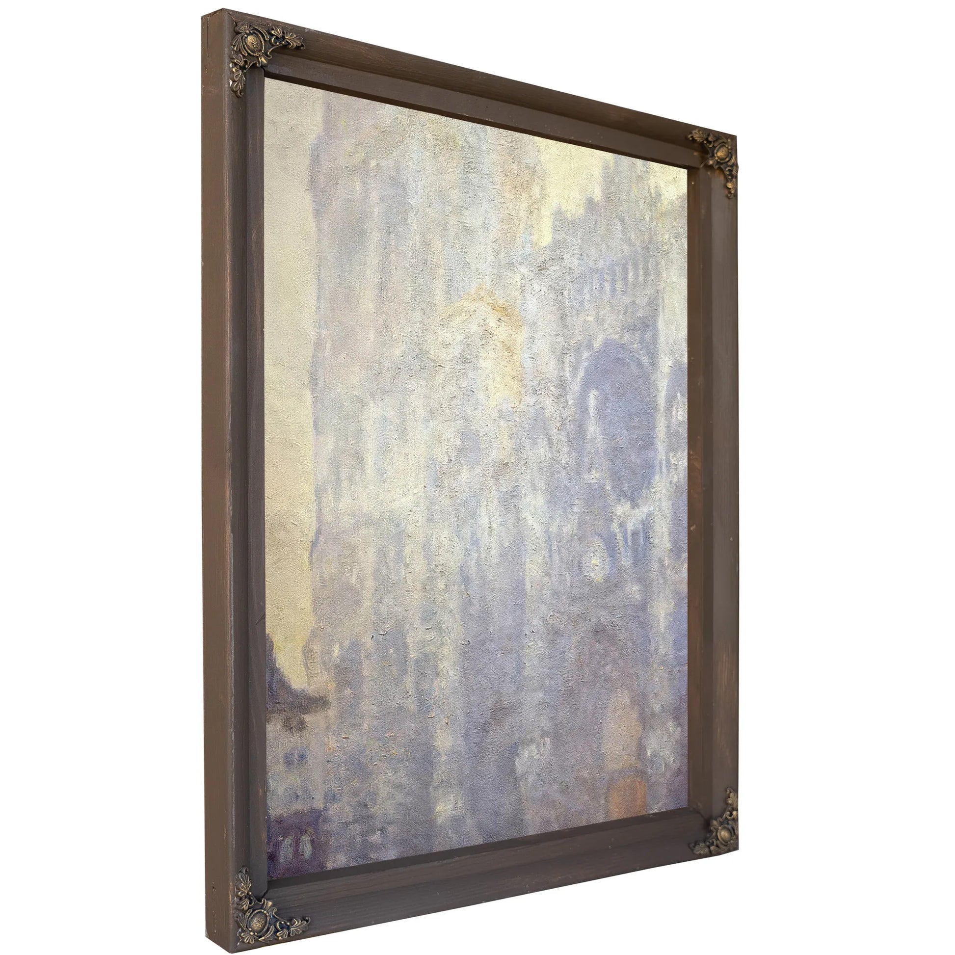 Rouen Cathedral Morning Sun Harmony In Blue By Claude Monet Fine Art Print