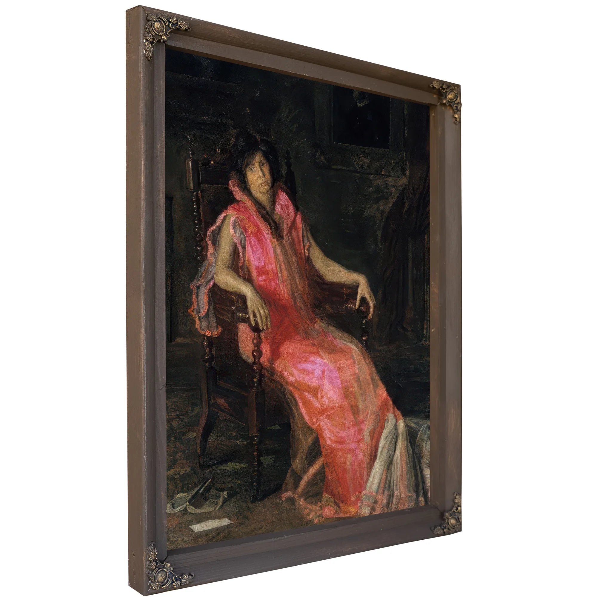An Actress Portrait Of Suzanne Santje By Thomas Eakins Fine Art Print