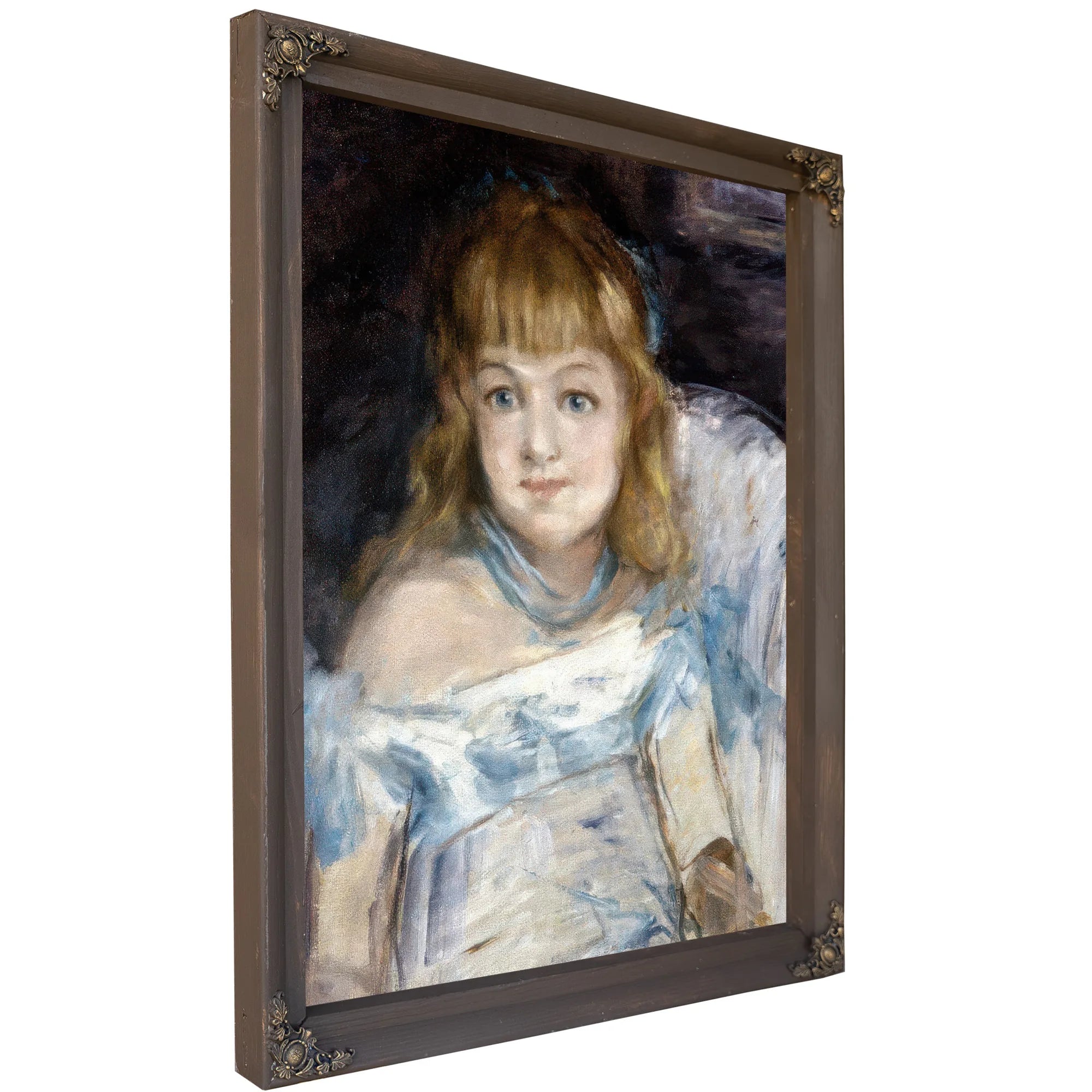 Little Girl In An Armchair By Edouard Manet Fine Art Print
