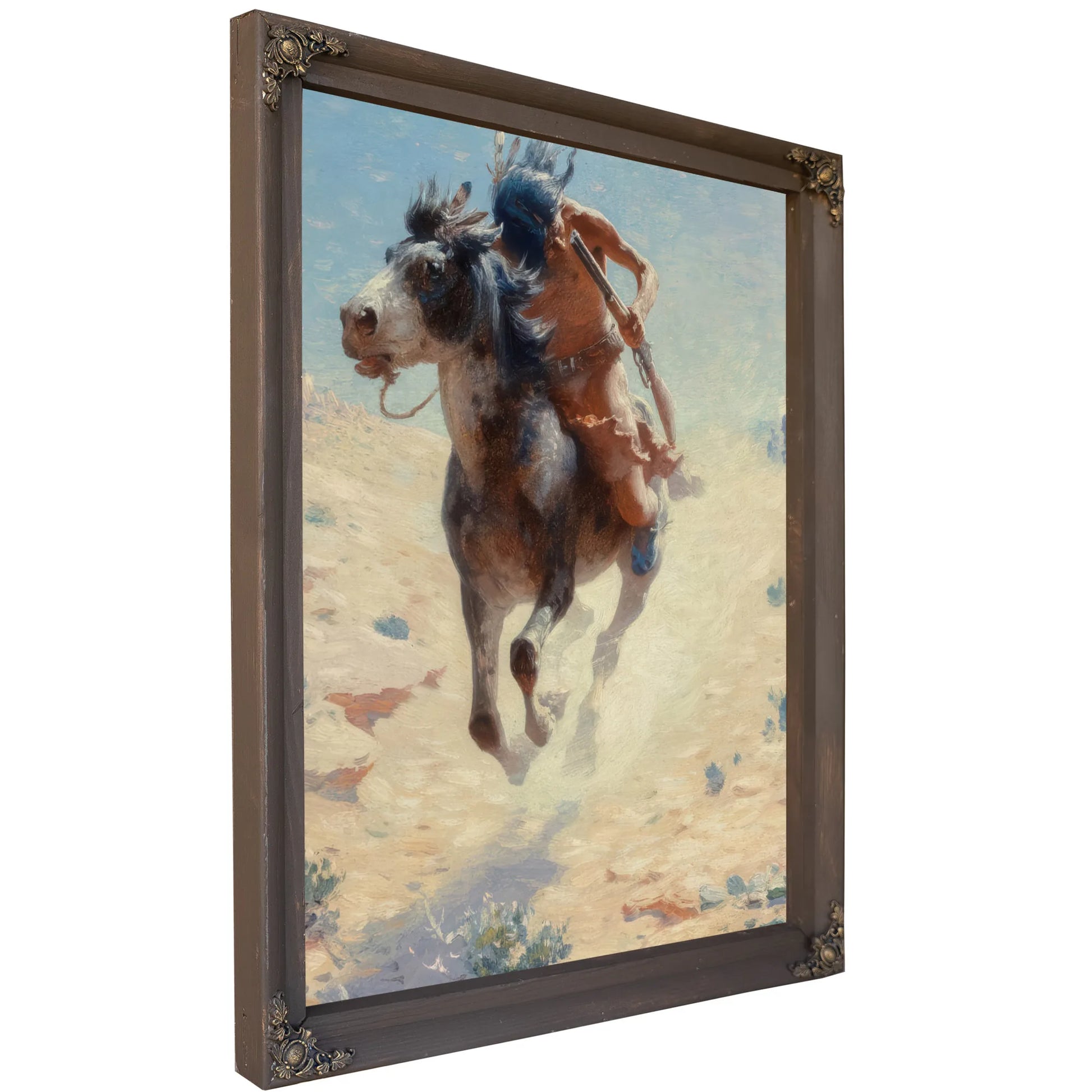 Indian Rider 1918 By Charles Marion Russell Fine Art Print