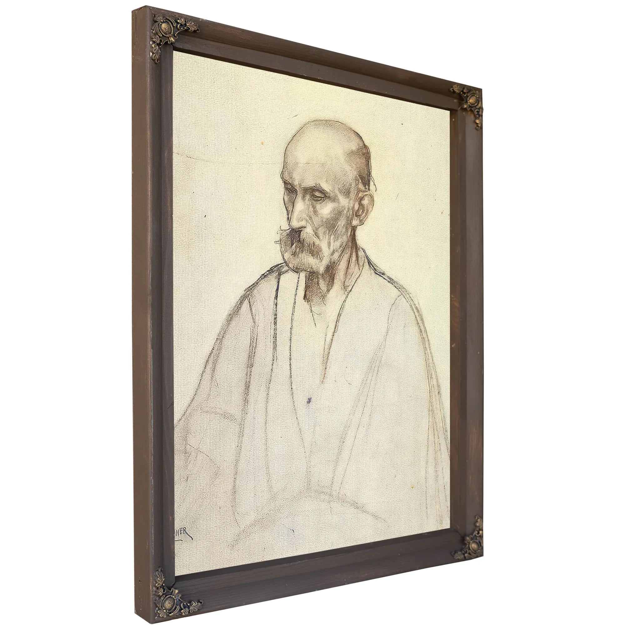 Study For The Disciple Peter By Henry Ossawa Tanner Fine Art Print