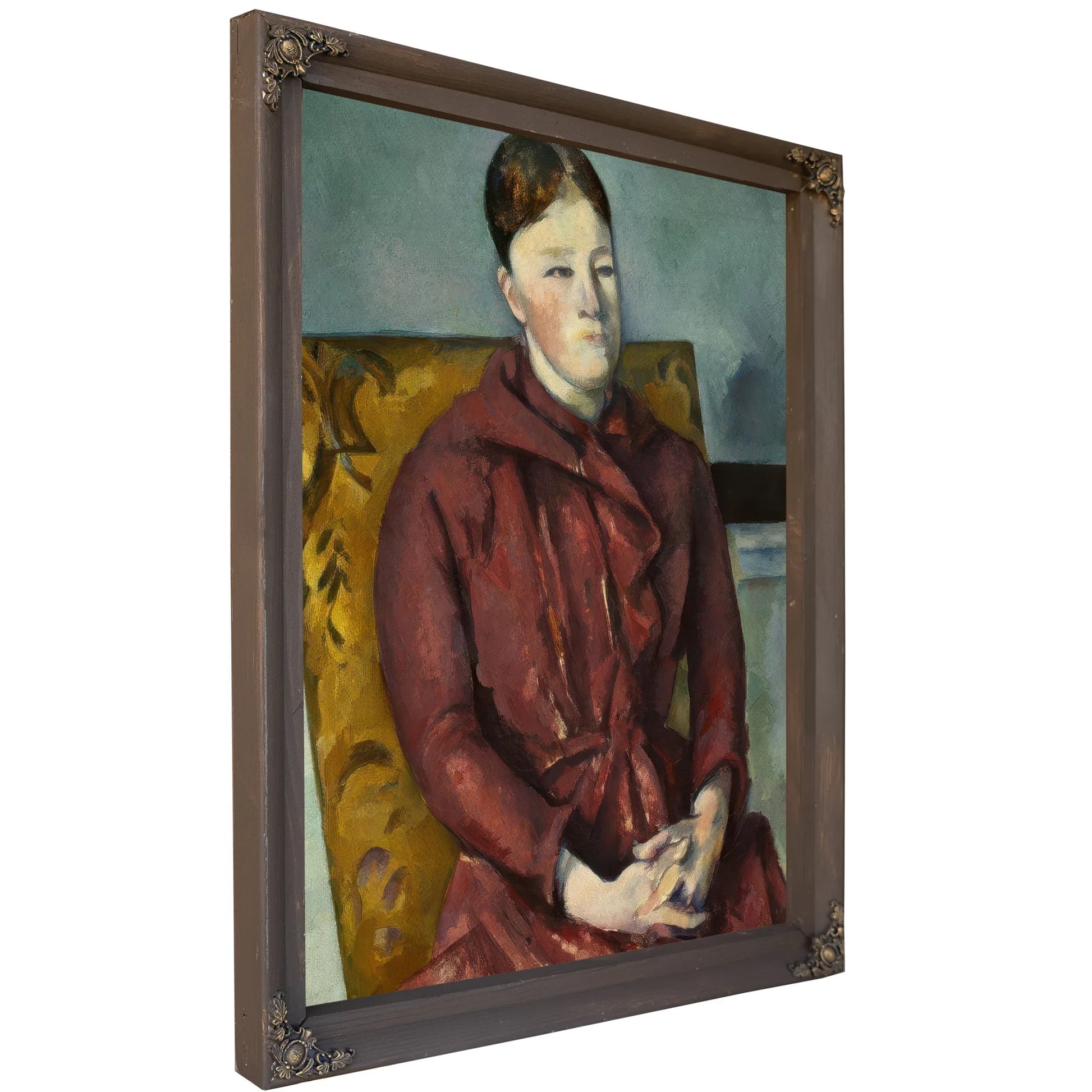 Madame Cezanne In A Yellow Armchair By Paul Cezanne Fine Art Print