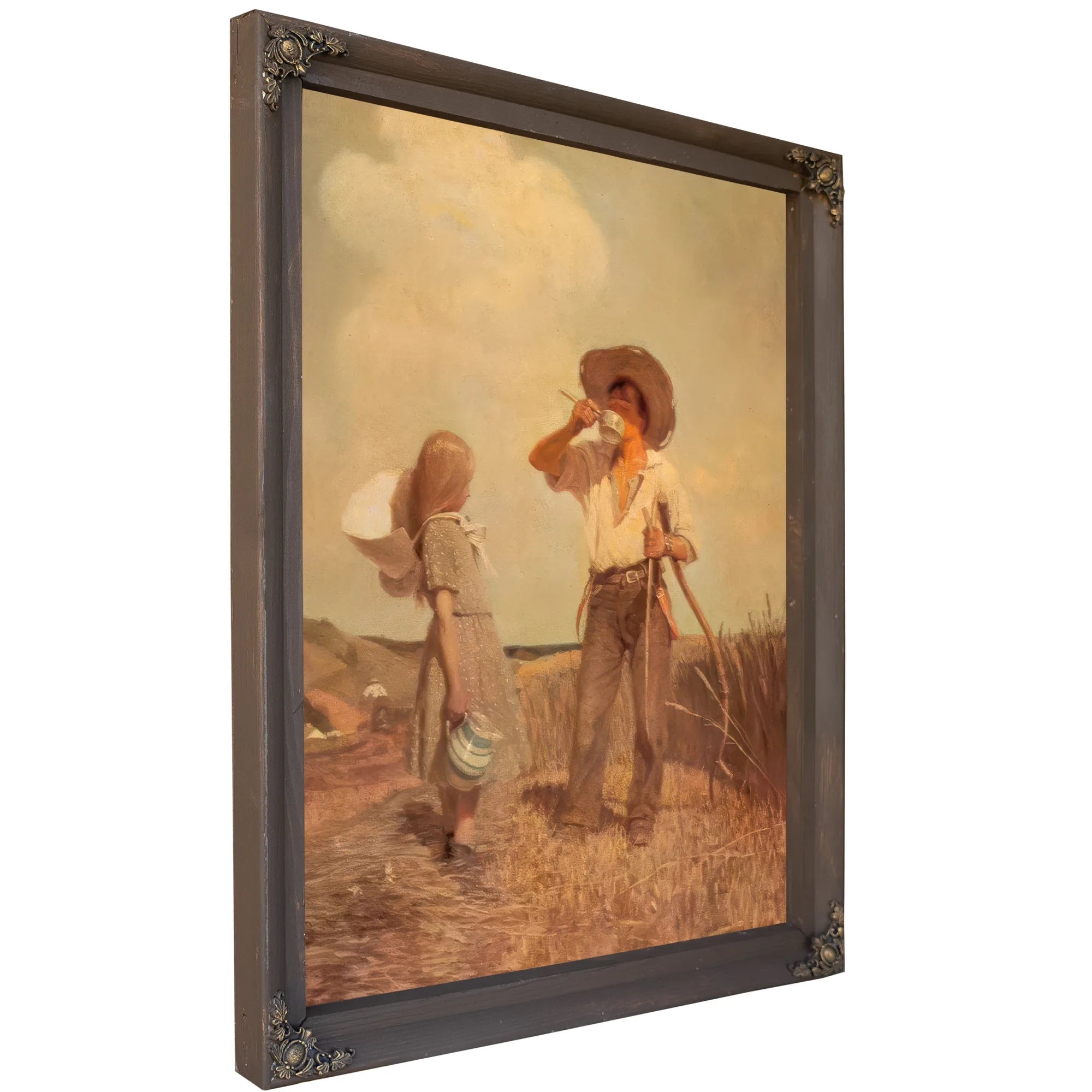 Mowing By NC Wyeth Fine Art Print