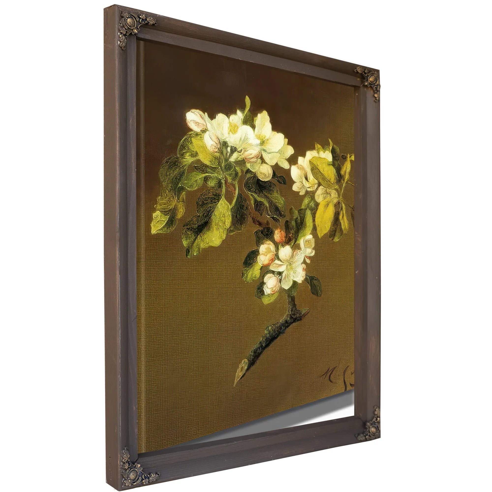 A Spray Of Apple Blossoms By Martin Johnson Heade Fine Art Print