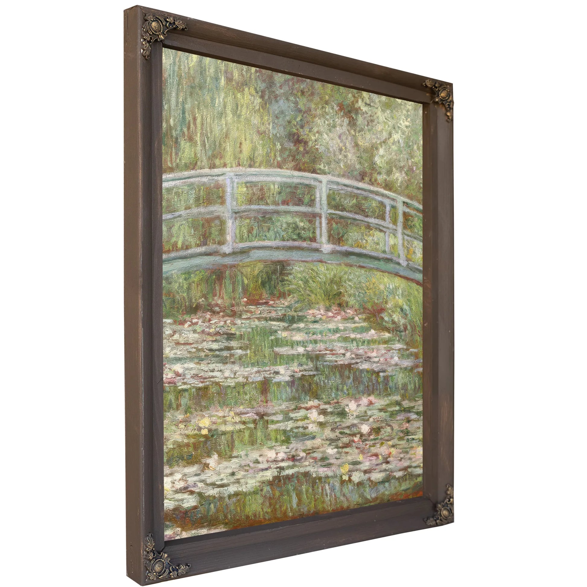 Bridge Over A Pond Of Water Lilies By Claude Monet Fine Art Print