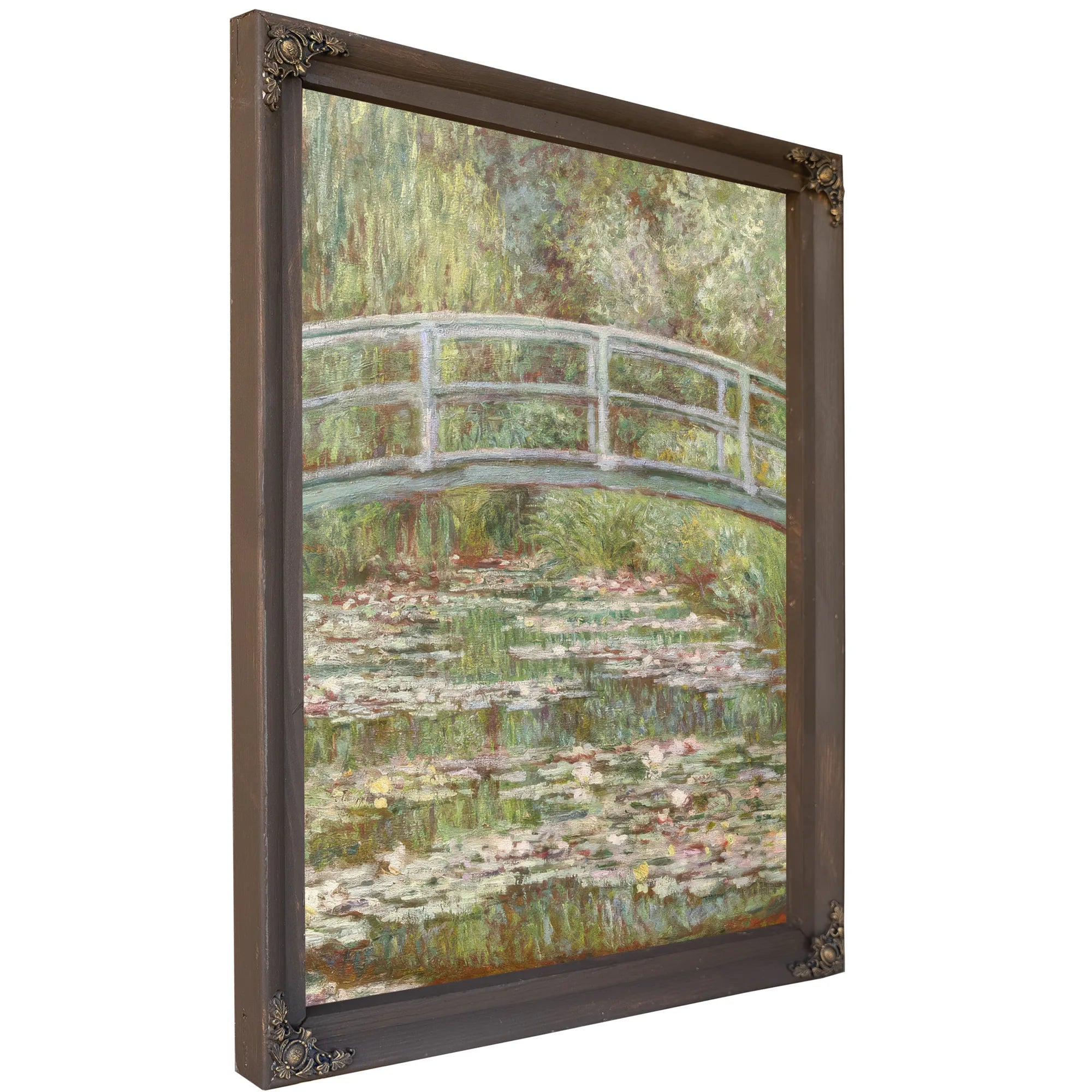 Bridge Over A Pond Of Water Lilies By Claude Monet Fine Art Print
