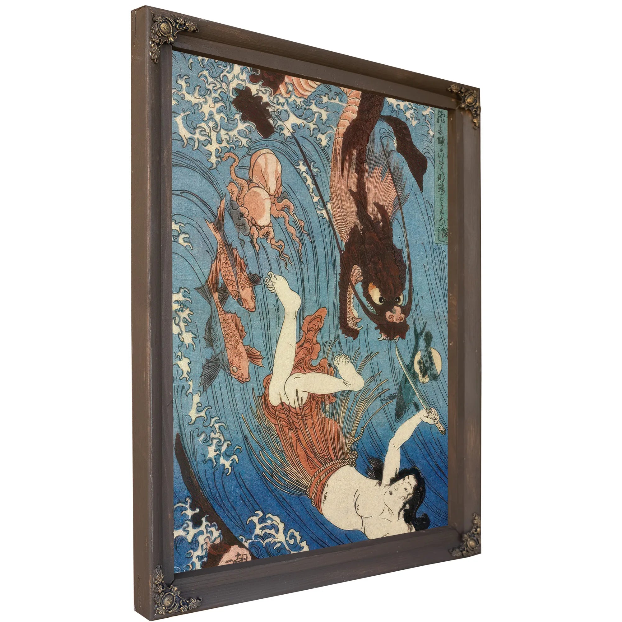 Tamatori Escaping From The Dragon King 1853 By Utagawa Kuniyoshi Fine Art Print