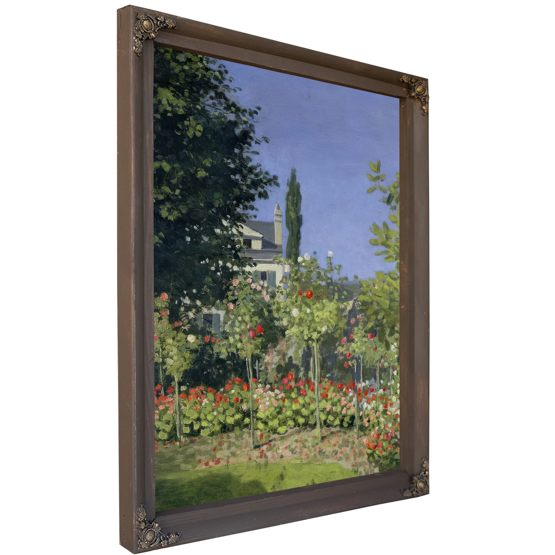 Flowering Garden At Sainte Adresse By Claude Monet Fine Art Print