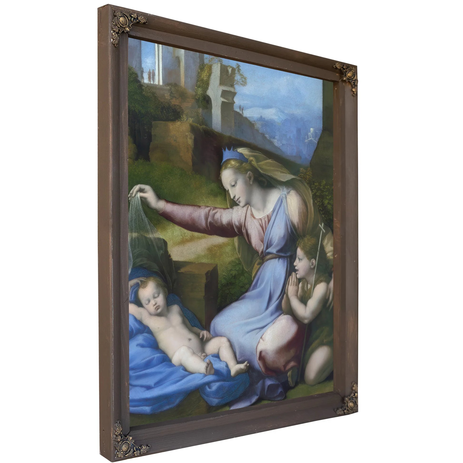 The Madonna Of The Blue Diadem By Raphael Fine Art Print
