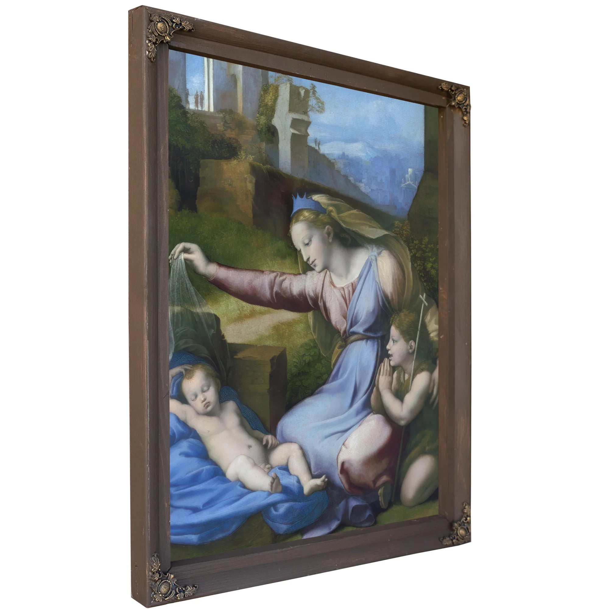 The Madonna Of The Blue Diadem By Raphael Fine Art Print