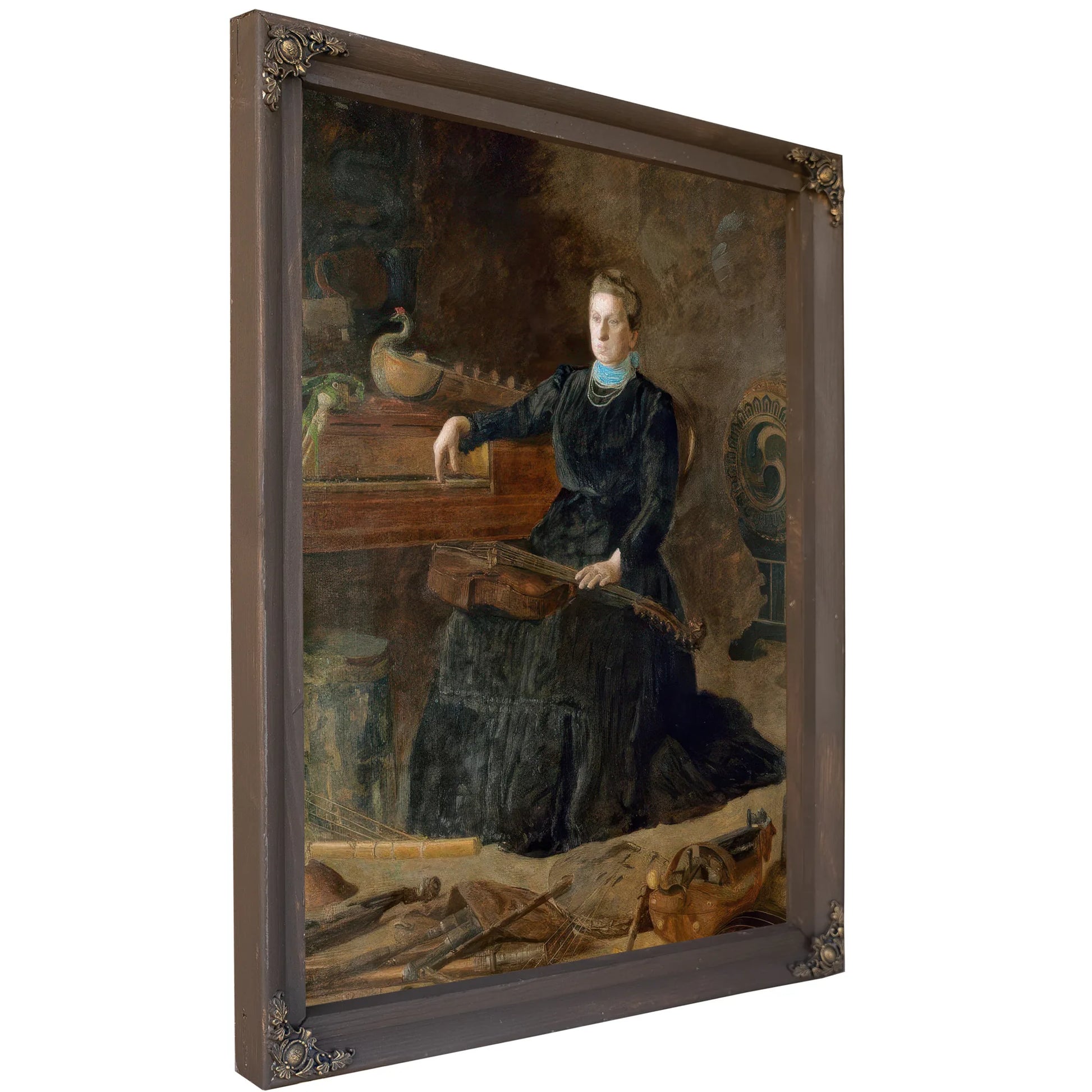 Antiquated Music (Portrait Of Sarah Sagehorn Frishmuth) By Thomas Eakins Fine Art Print