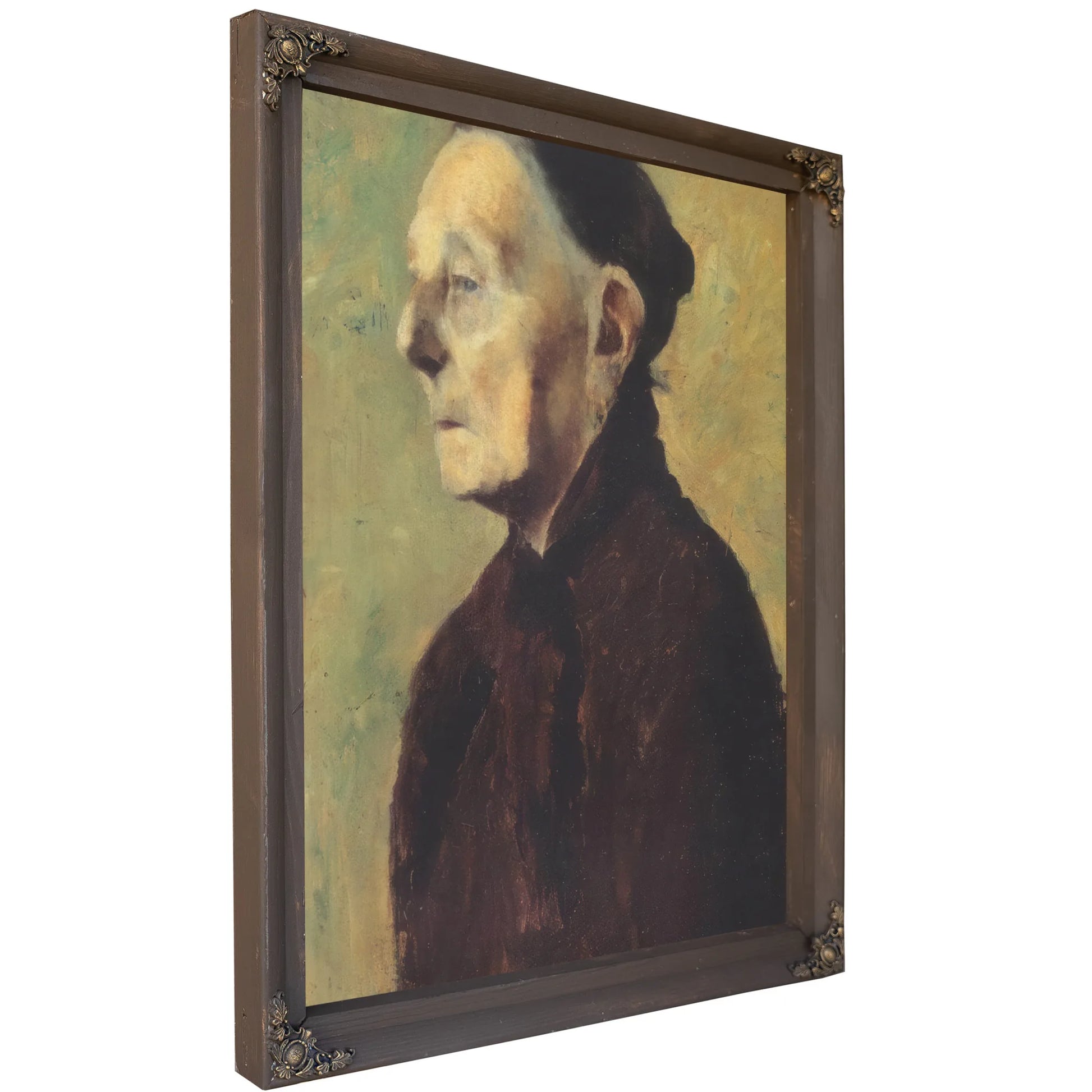 Old Woman In Profile By Paula Modersohn Becker Fine Art Print