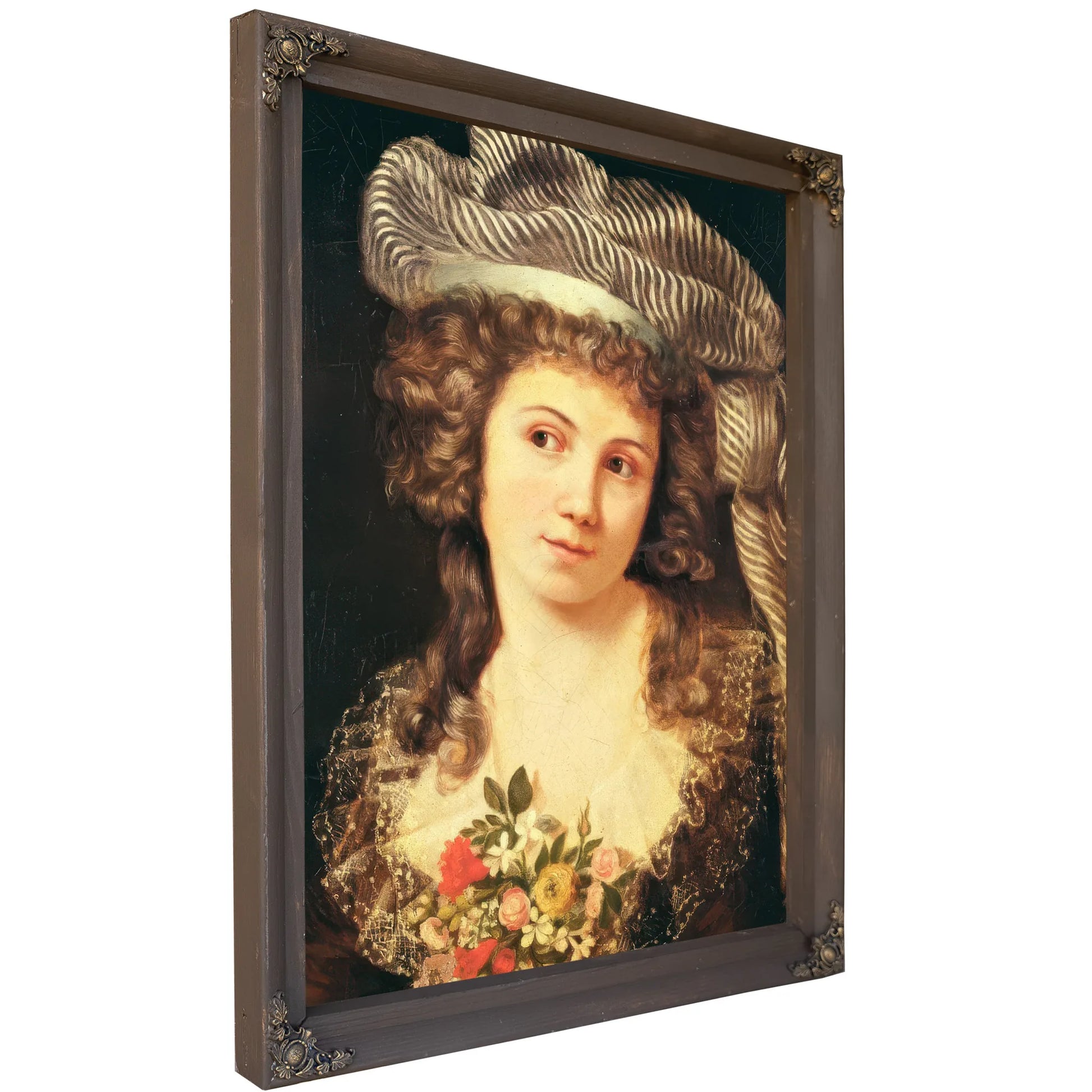 Portrait Of A Young Woman In The Style Of Labille Guiard (Oil On Canvas) By Jean Desire Gustave Courbet Fine Art Print