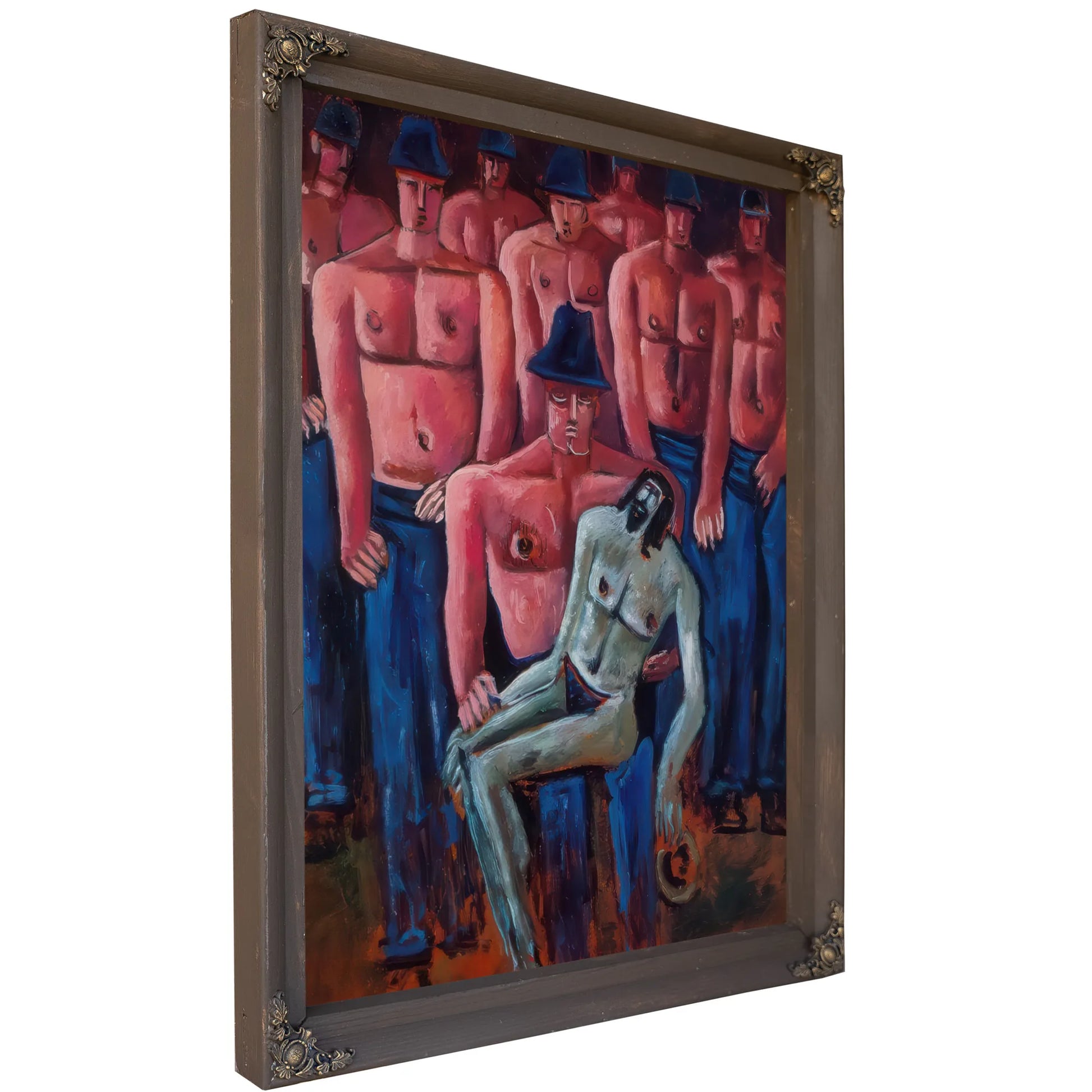 Christ Held My Half Naked Men By Marsden Hartley Fine Art Print