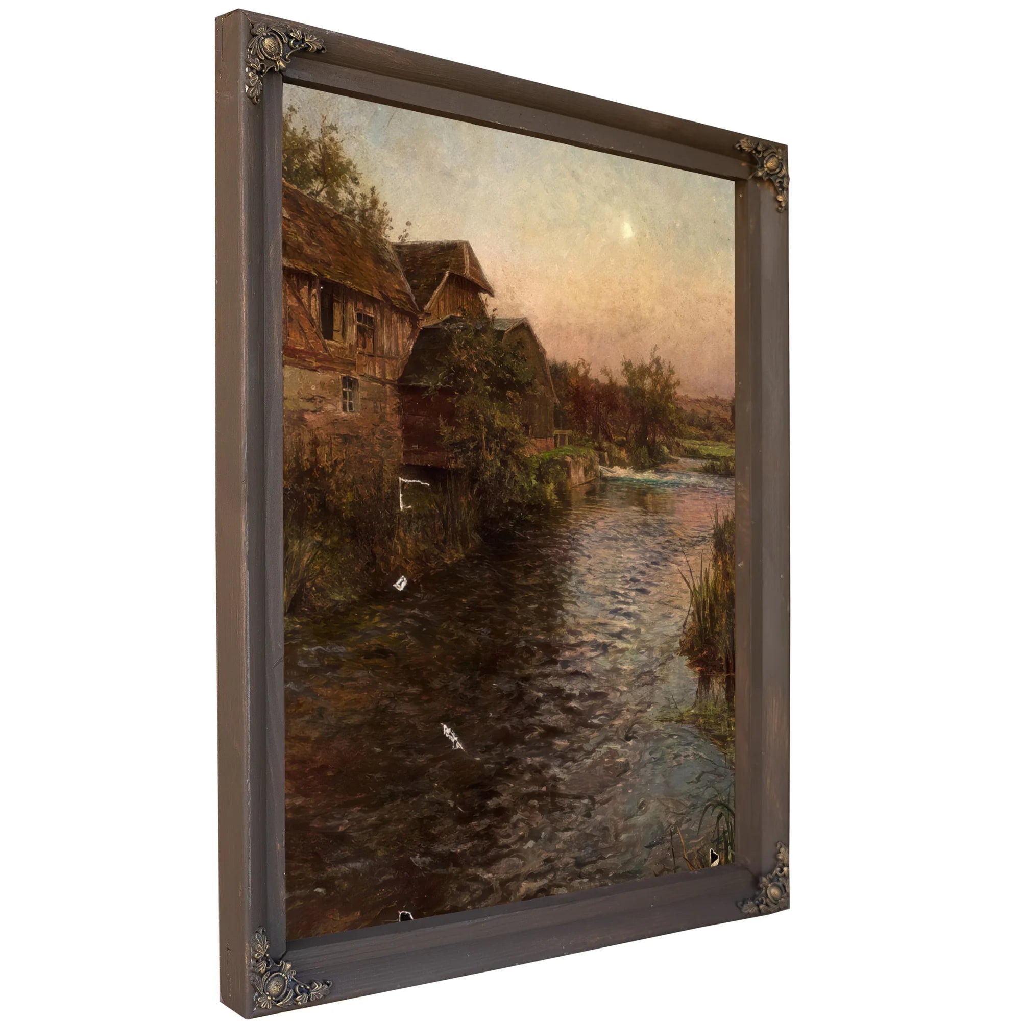 Mill In Moonlight By Louis Aston Knight Fine Art Print