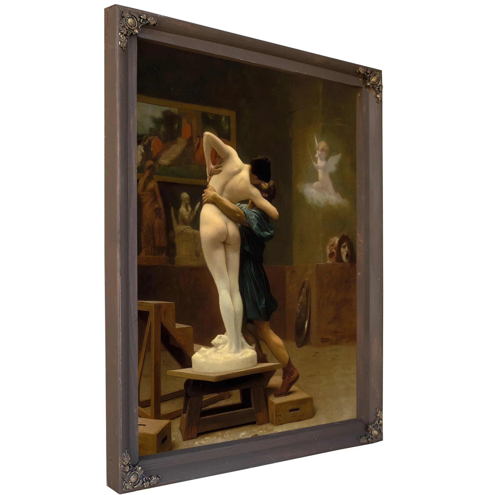 Pygmalion And Galatea By Jean Leon Gerome Ferris Fine Art Print