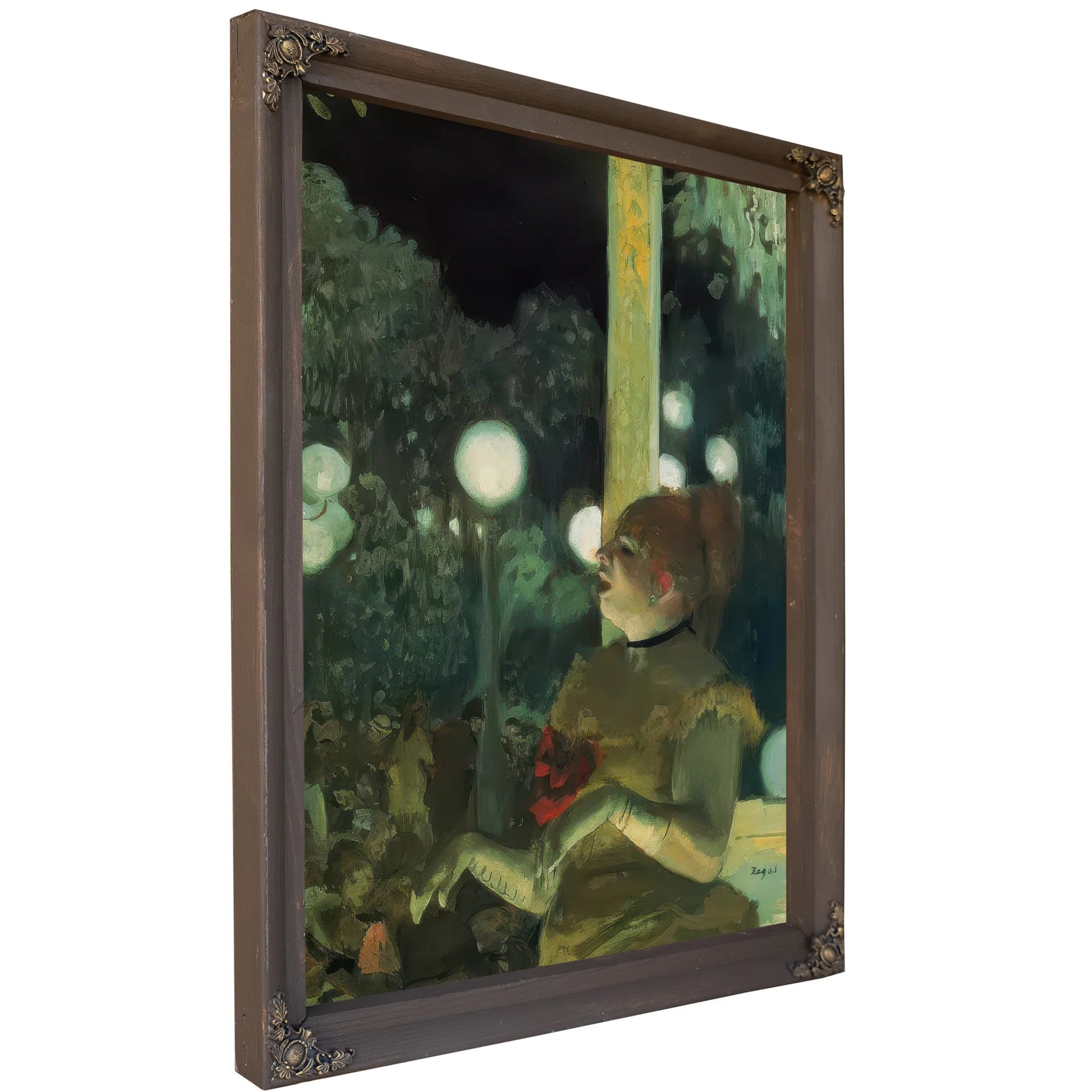 At The Cafe Concert By Edgar Degas Fine Art Print