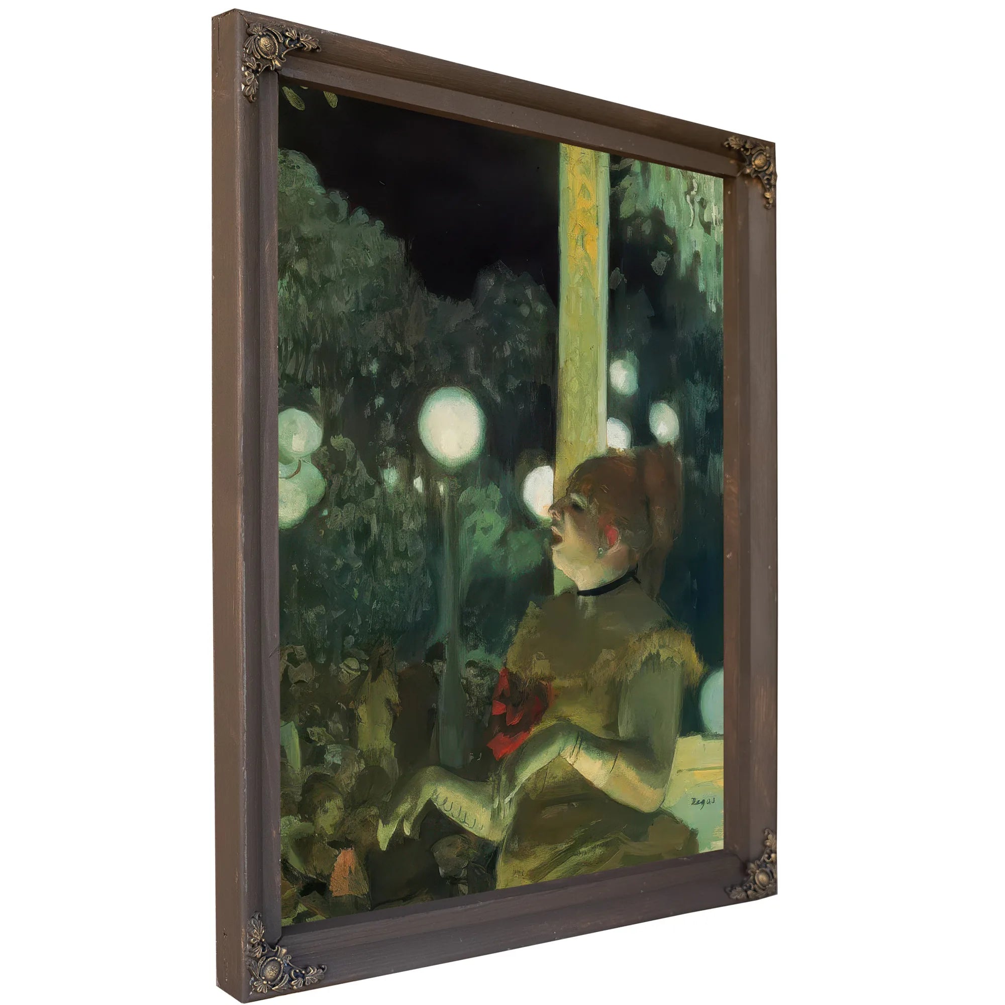 At The Cafe Concert By Edgar Degas Fine Art Print
