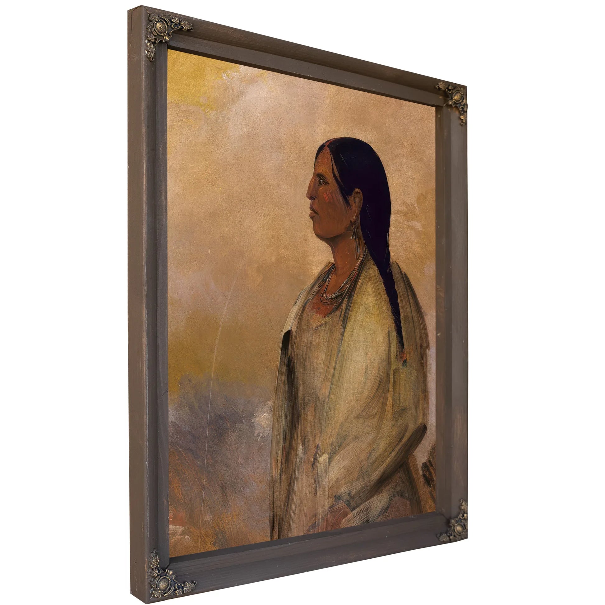 A Choctaw Woman By George Catlin Fine Art Print