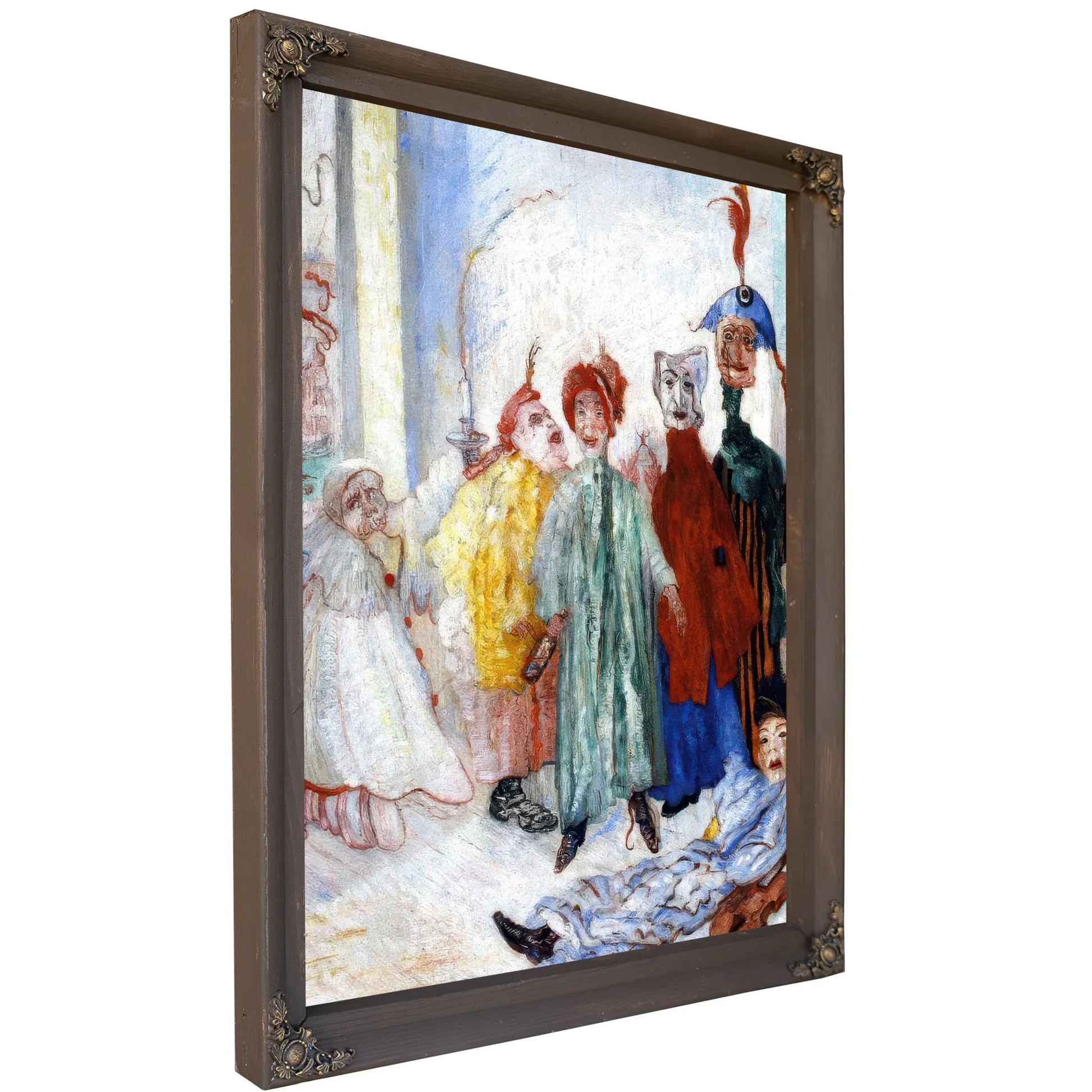 Strange Masks By James Ensor Fine Art Print