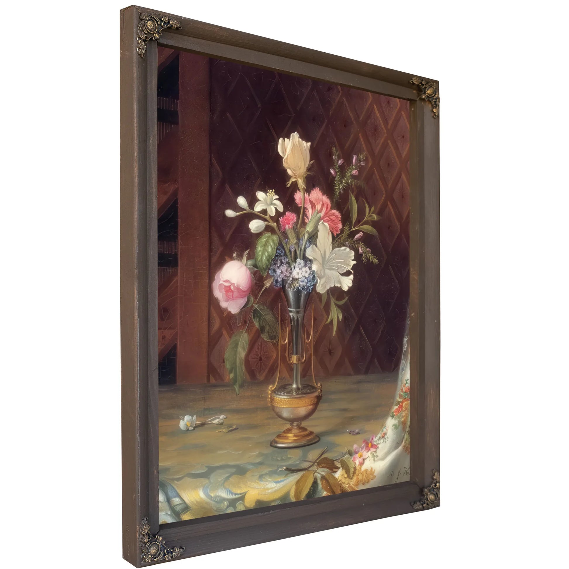 Vase Of Mixed Flowers By Martin Johnson Heade Fine Art Print