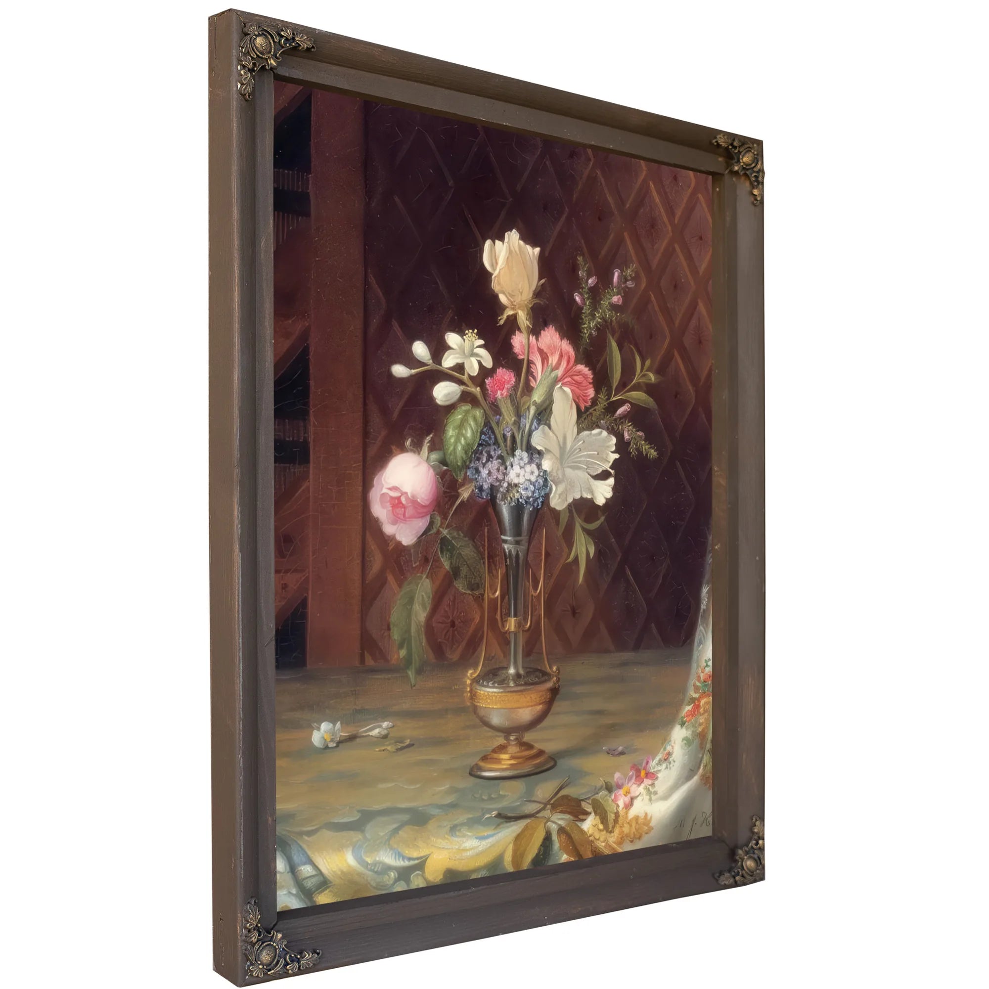 Vase Of Mixed Flowers By Martin Johnson Heade Fine Art Print
