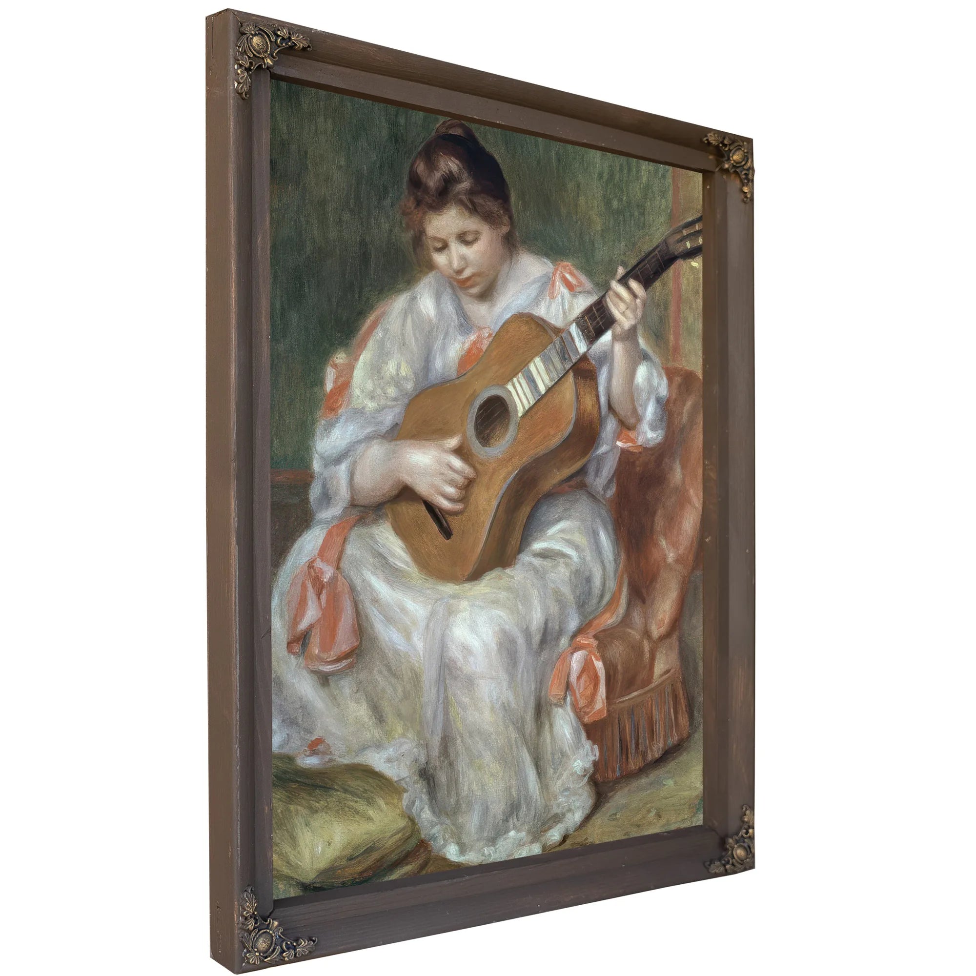 The Guitar Player By Pierre Auguste Renoir Fine Art Print