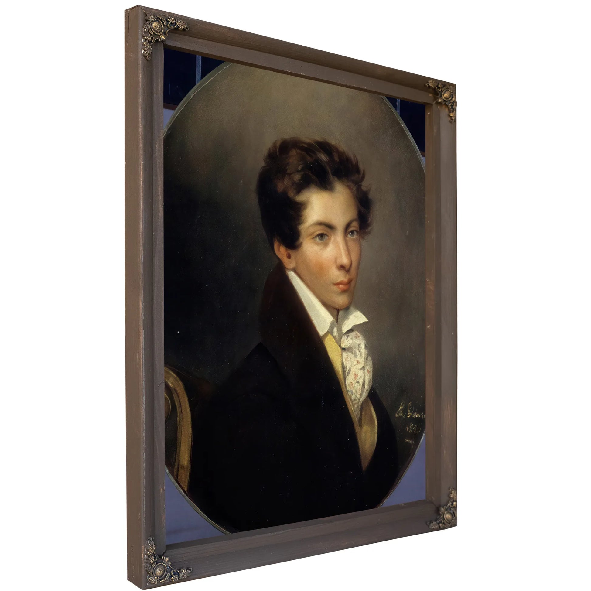 Portrait Of Eugene Berny D'ouville By Eugene Delacroix Fine Art Print