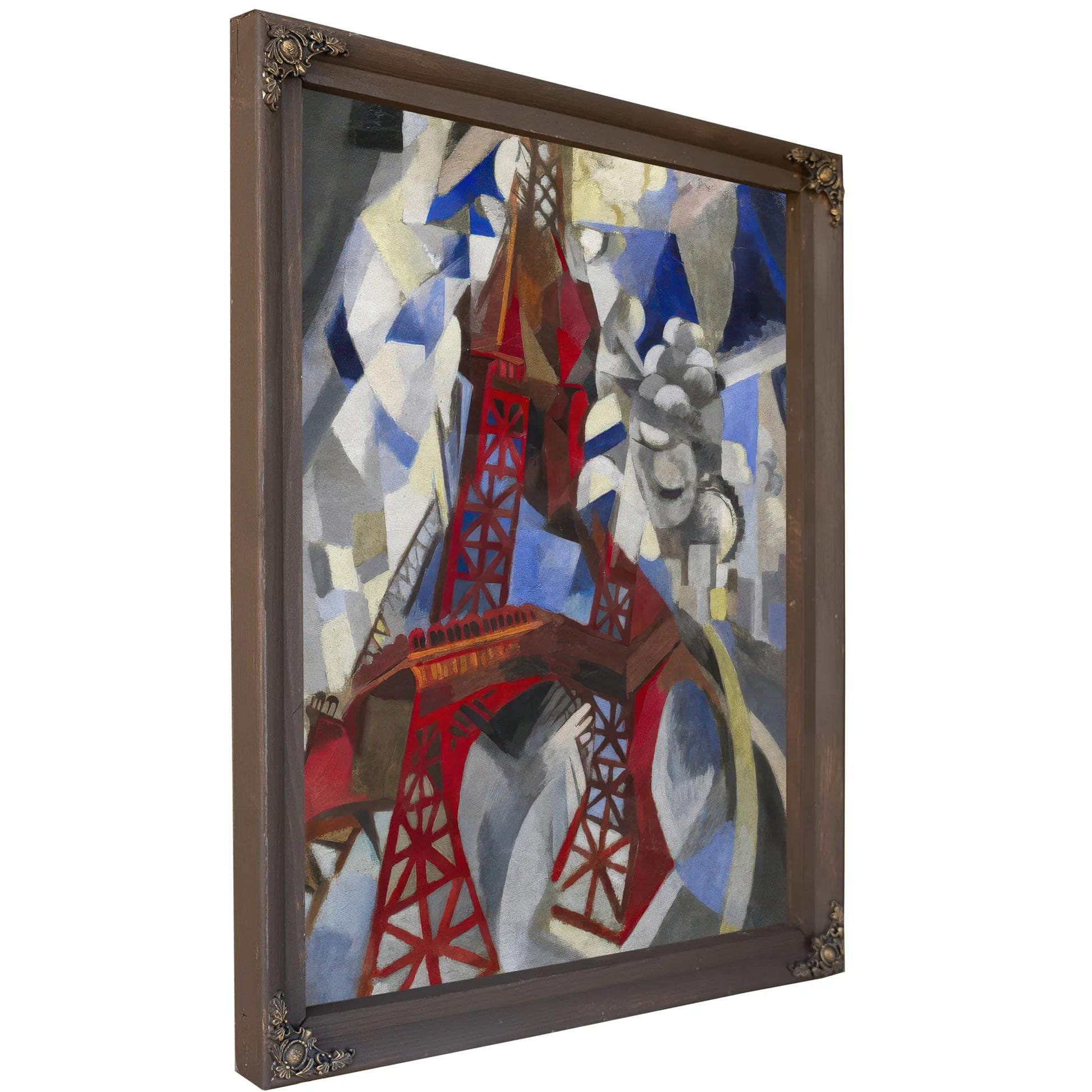 Red Eiffel Tower (La Tour Rouge) By Robert Delaunay Fine Art Print