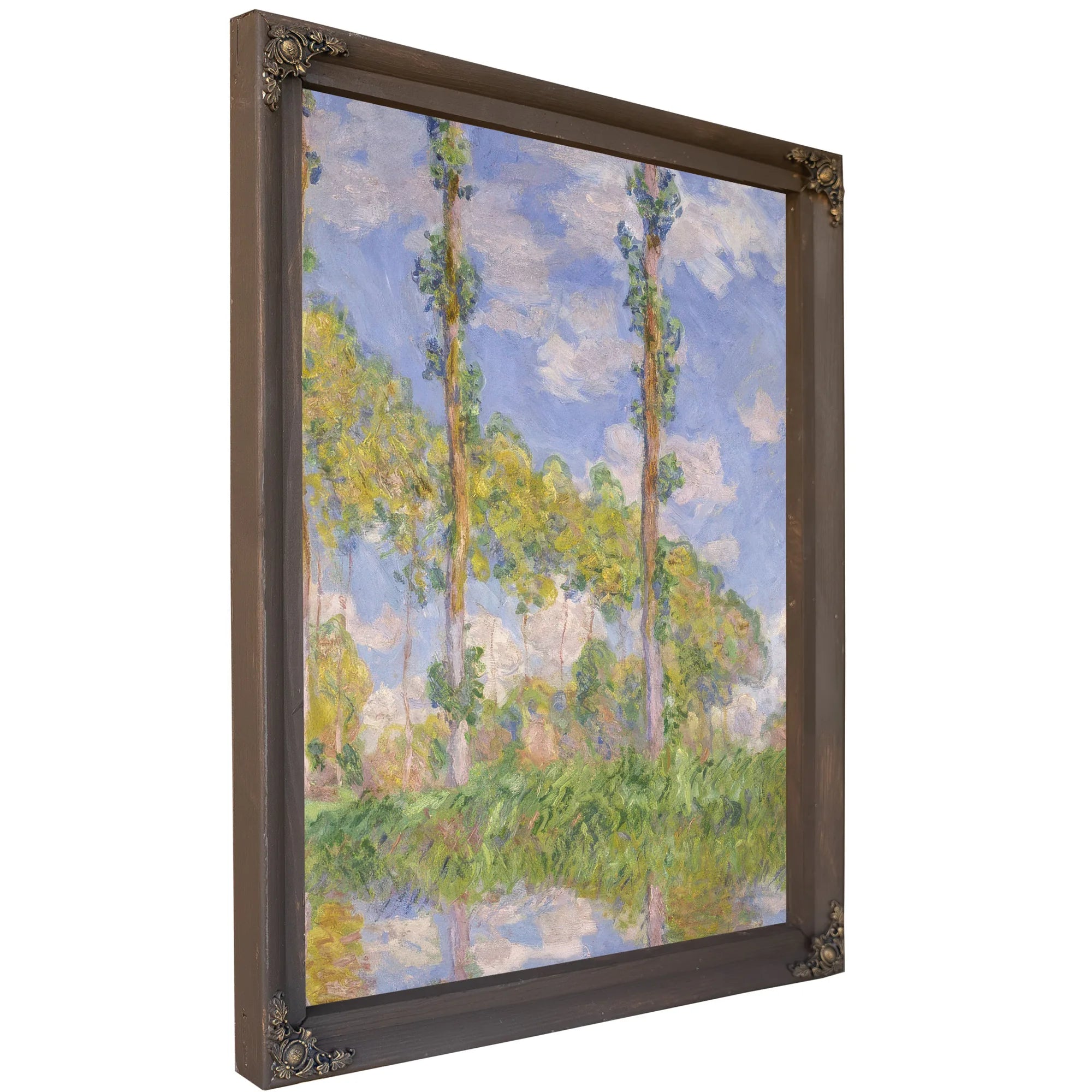 Poplars In The Sun By Claude Monet Fine Art Print